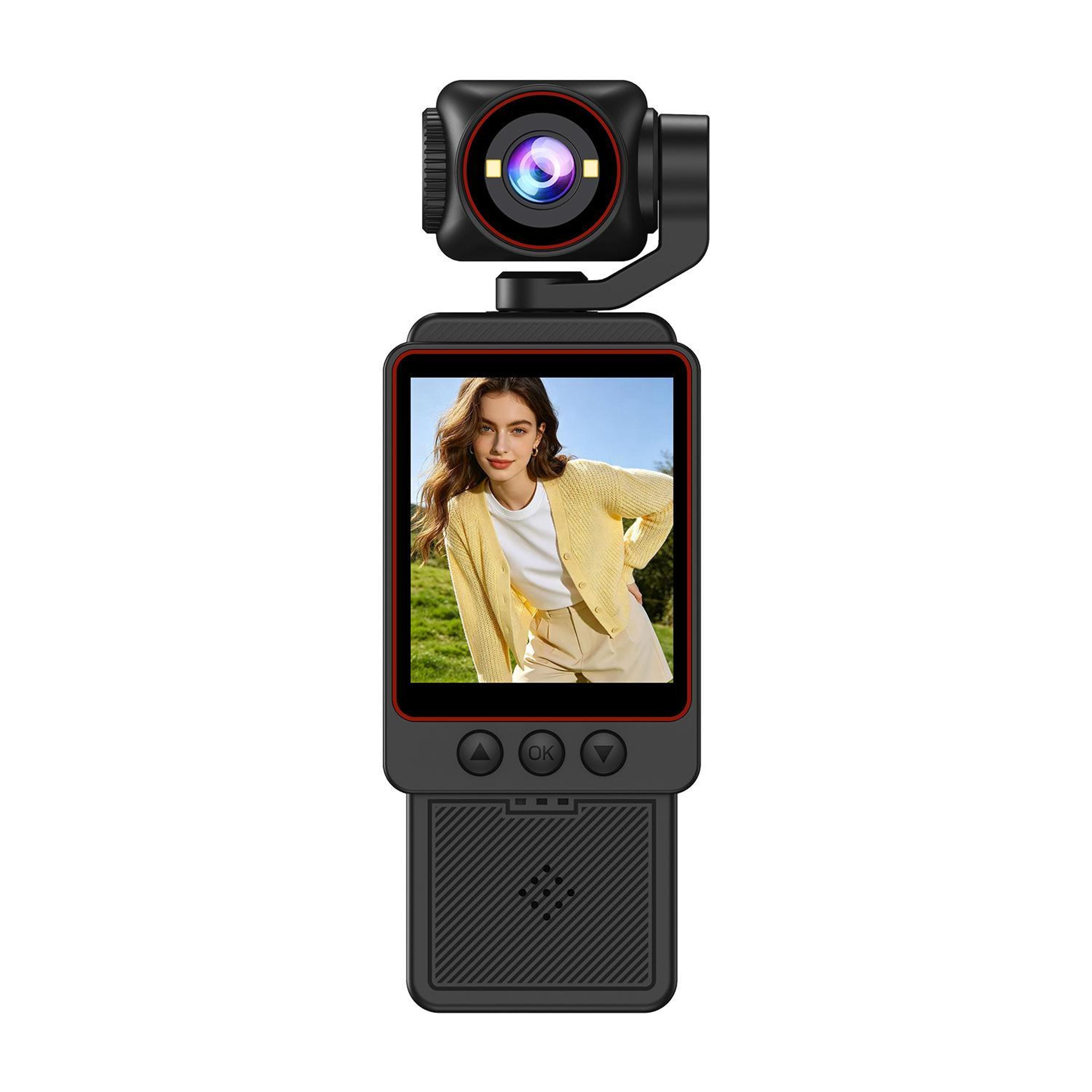 dv09 wifi action camera with 1080p recording, 270 degree rotating lens and 1.54 inch screen