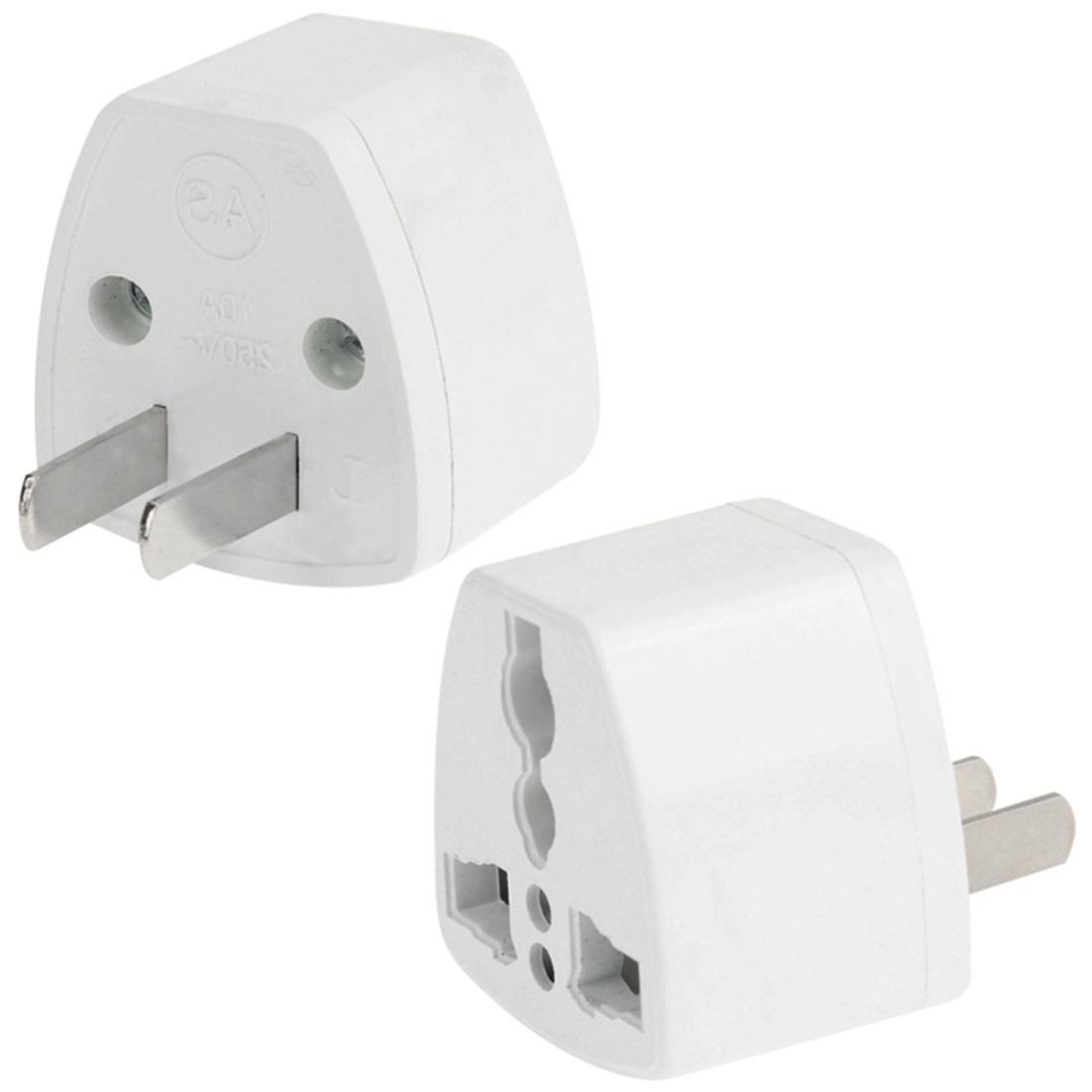 us travel plug adapter 2-pin international power adapter