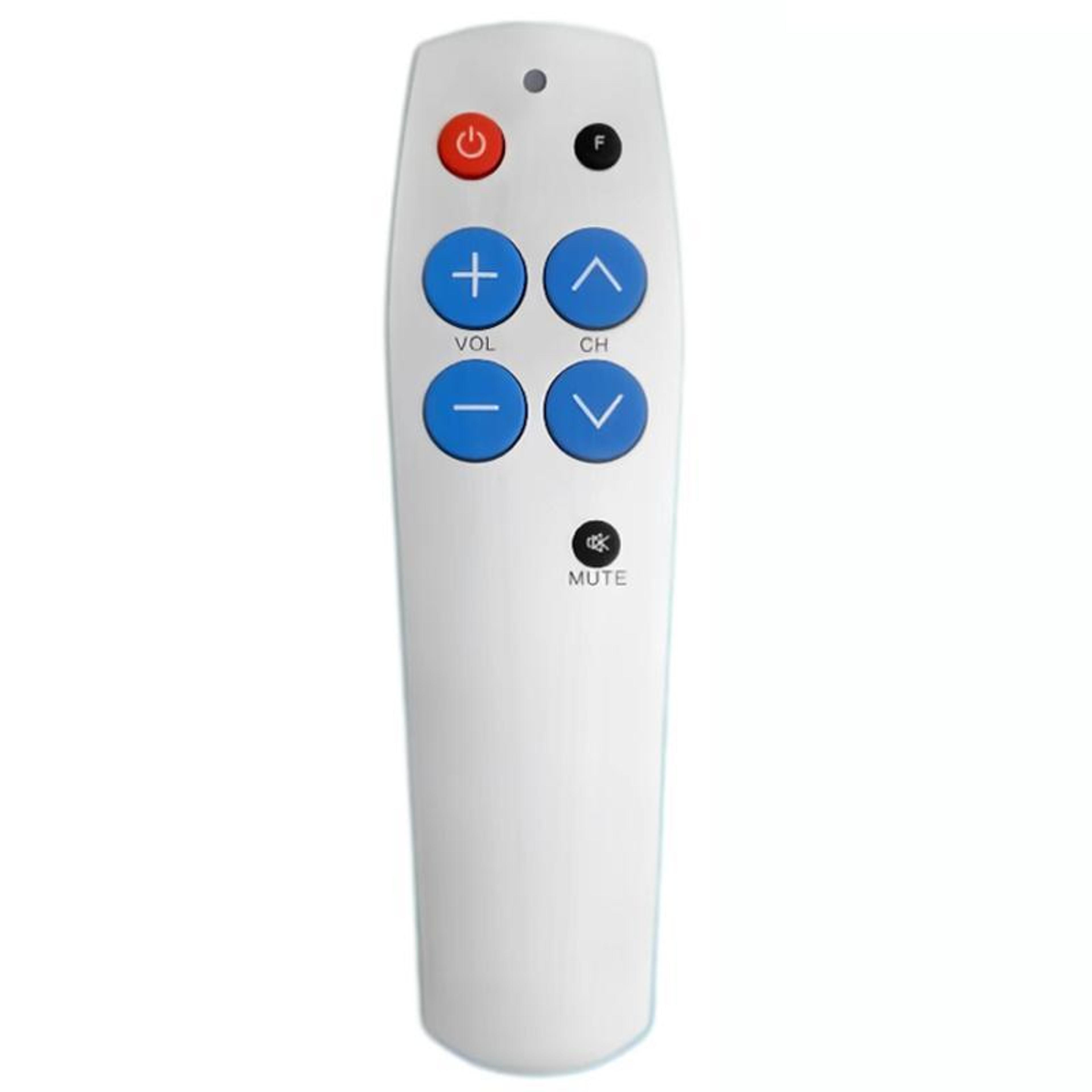 7-key universal learning remote with large buttons for seniors, easy ir tv & set-top box control