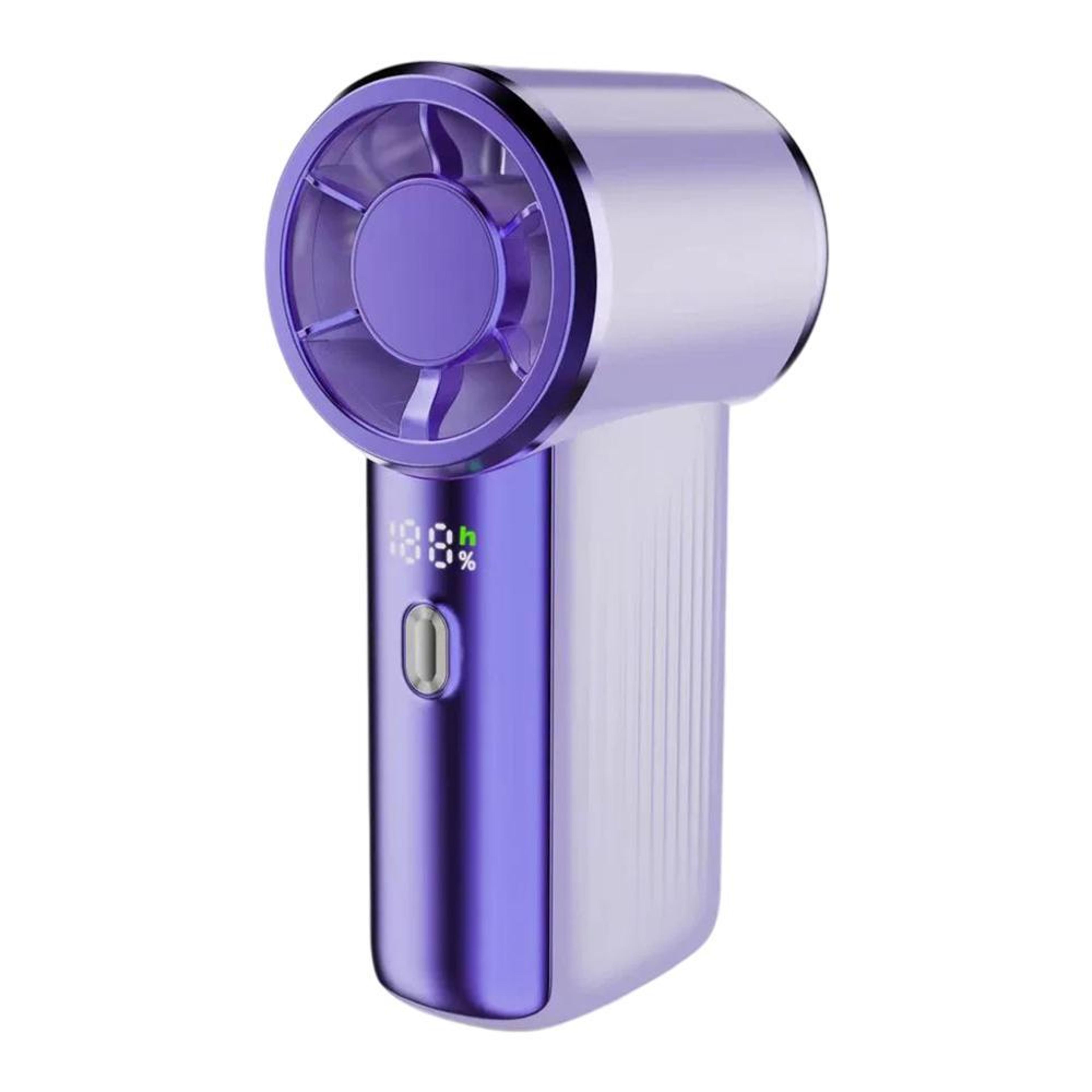 f9 portable mini fan with turbo airflow, rechargeable handheld fan and digital display