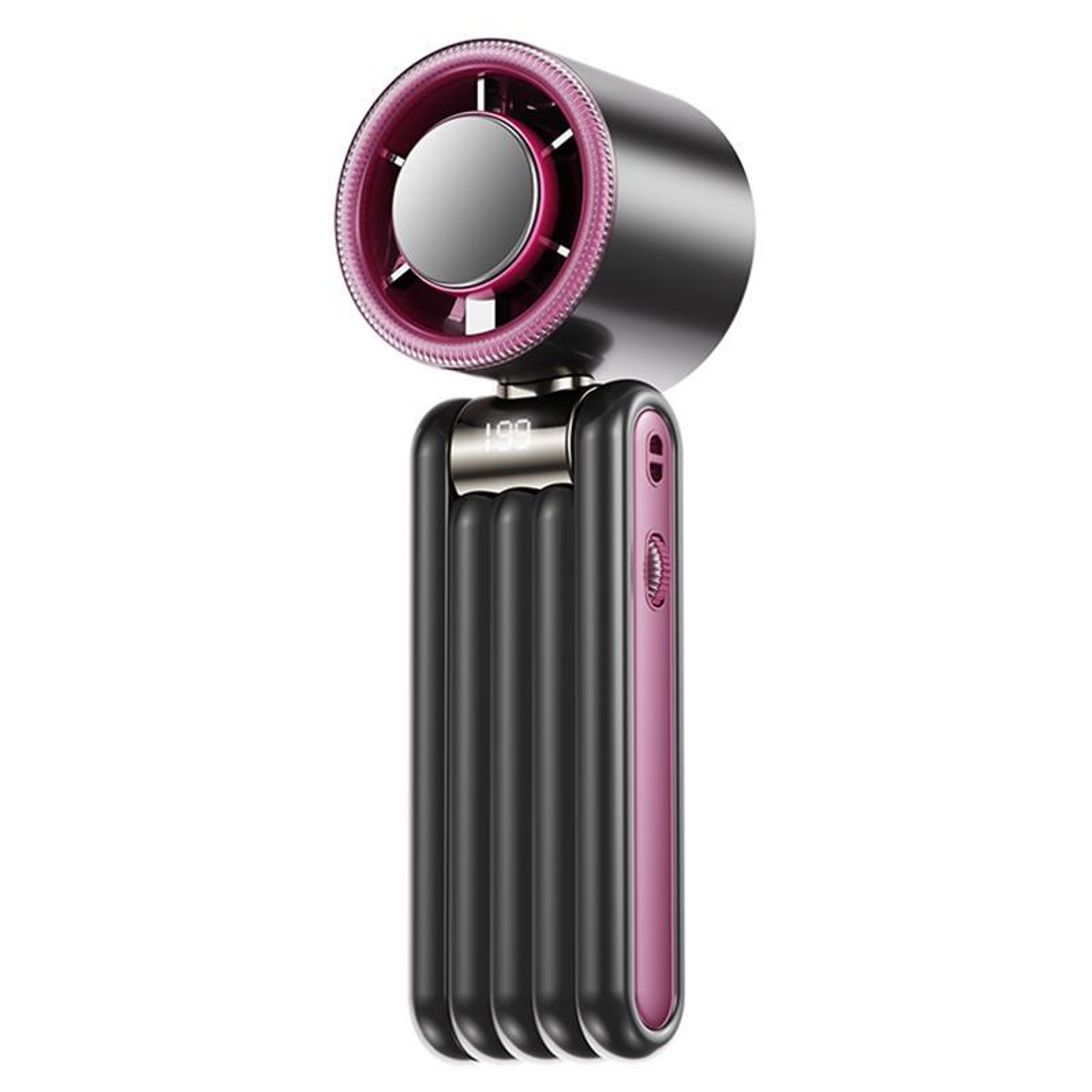 y29 portable handheld fan with ice cooling, speed control and digital display