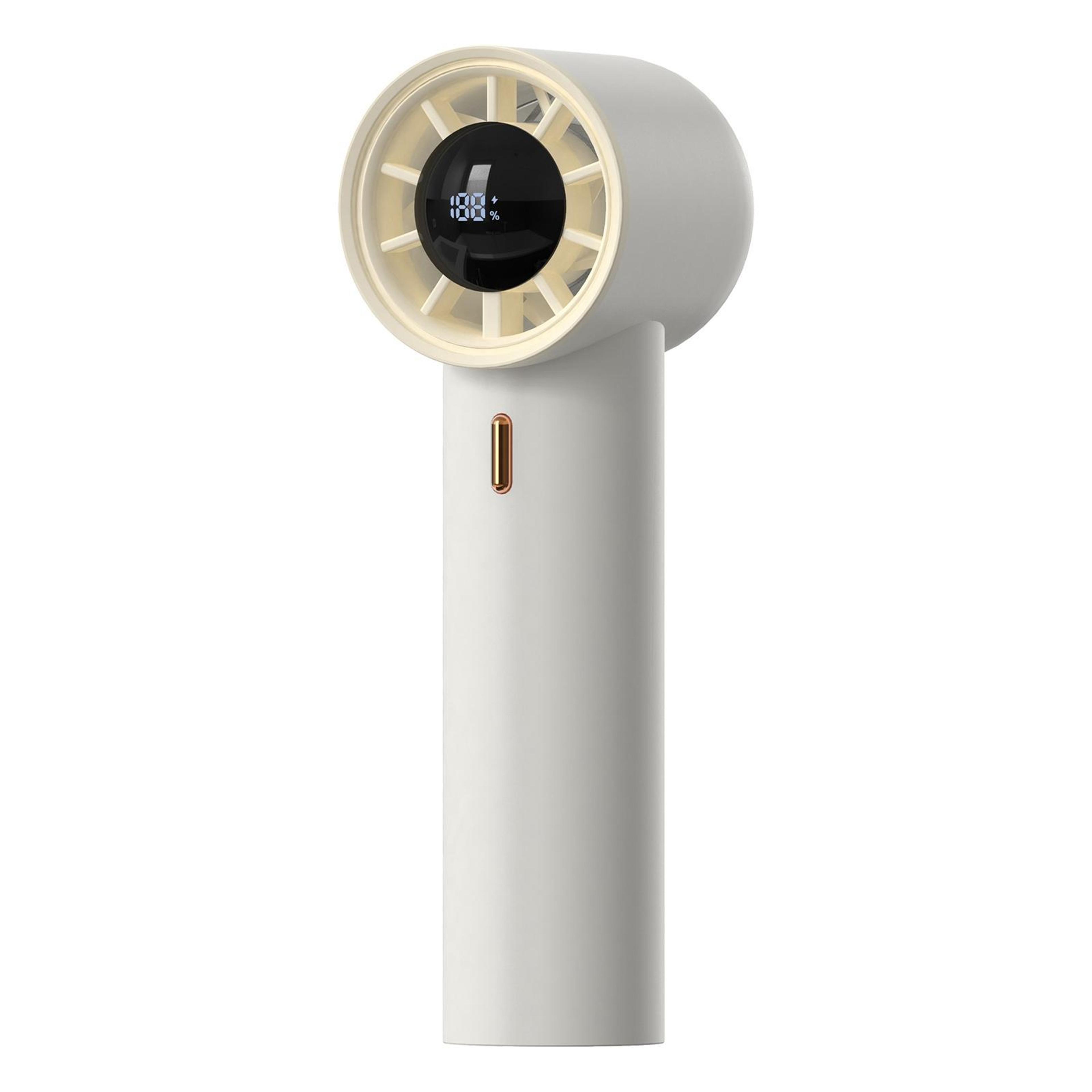 high speed handheld fan with digital display, 100 speeds and usb-c rechargeable battery