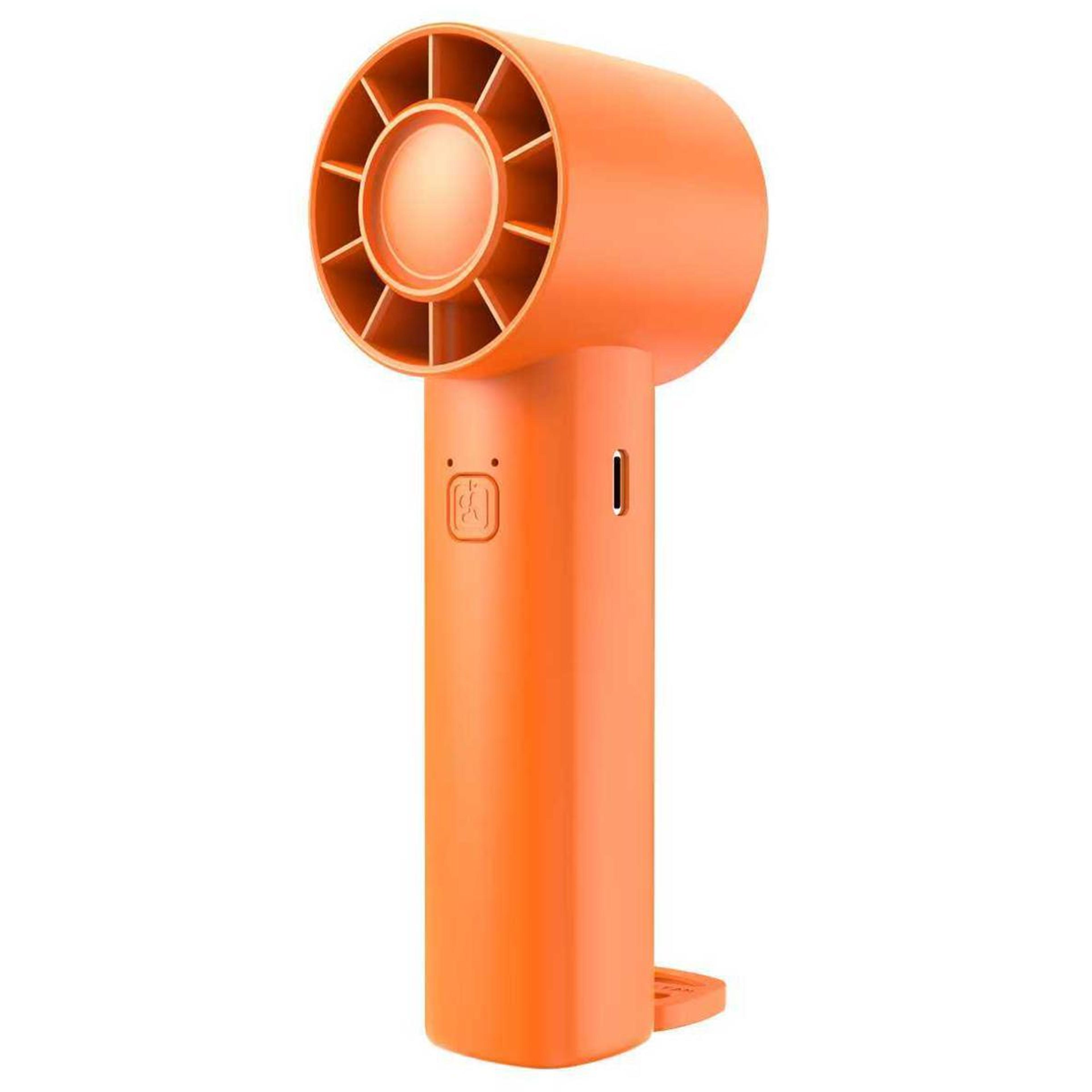 df-91 portable handheld fan with turbo airflow and desktop stand