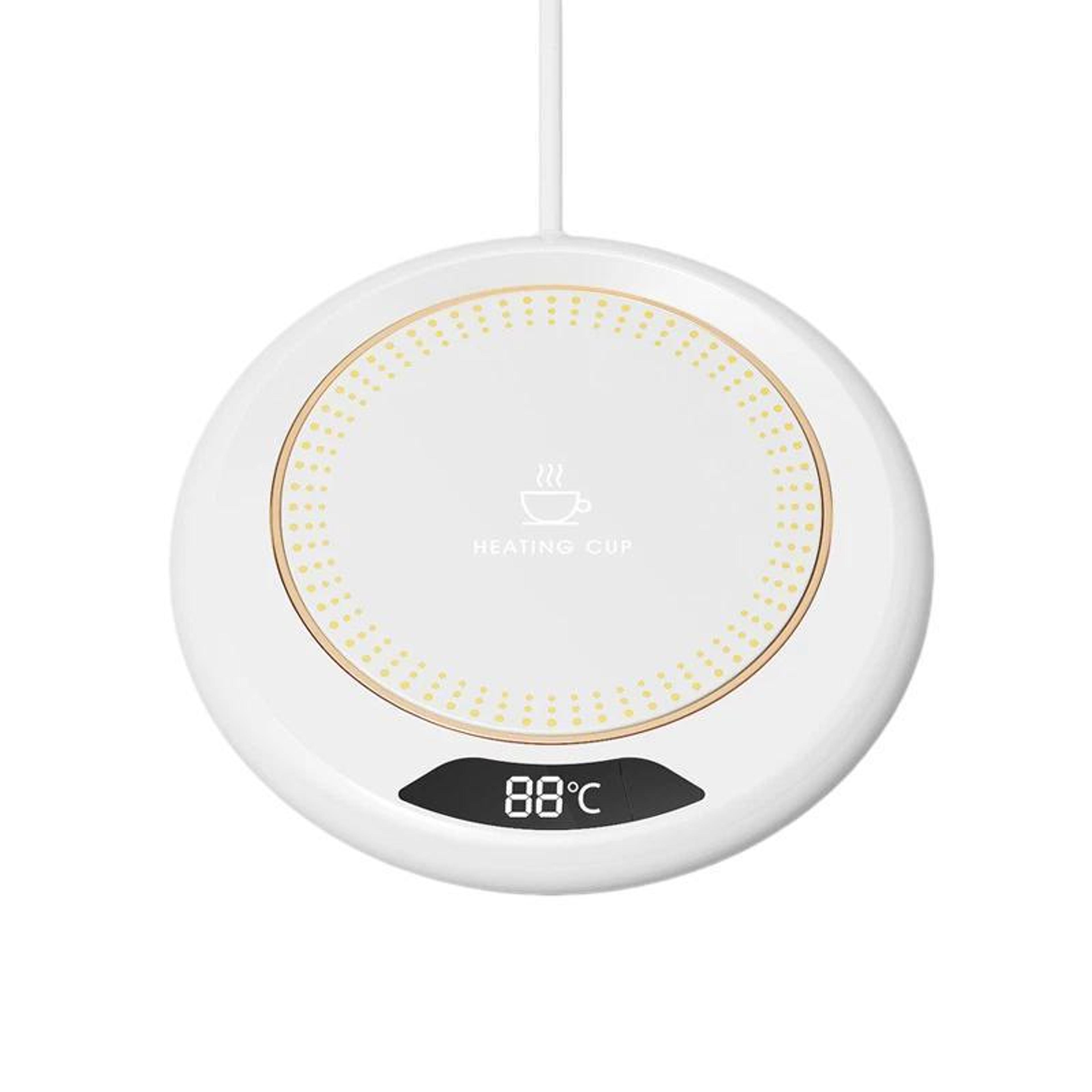 smart usb mug warmer with digital display and 3 temperature settings
