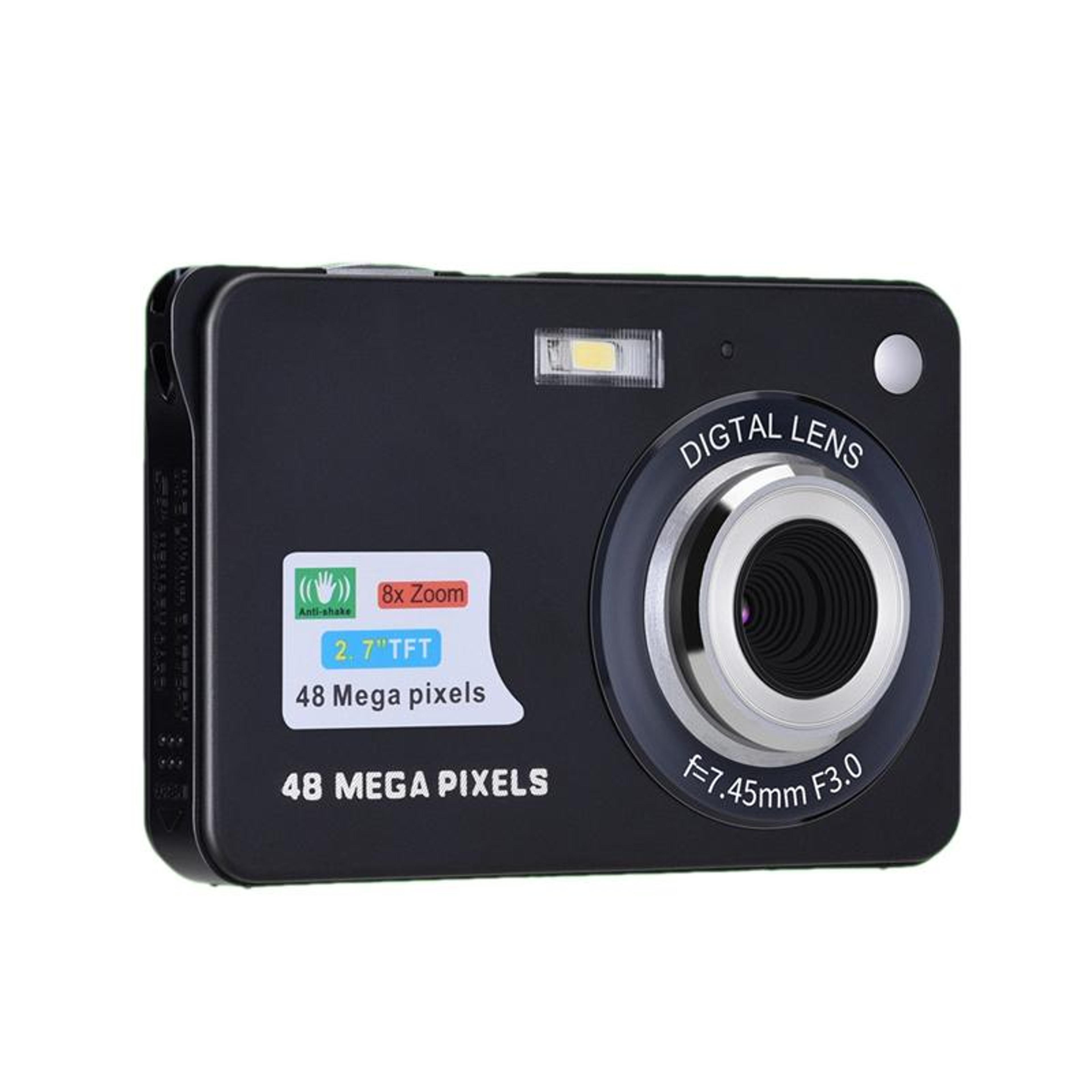 48mp retro digital camera with 720p hd video, 8x zoom and selfie timer