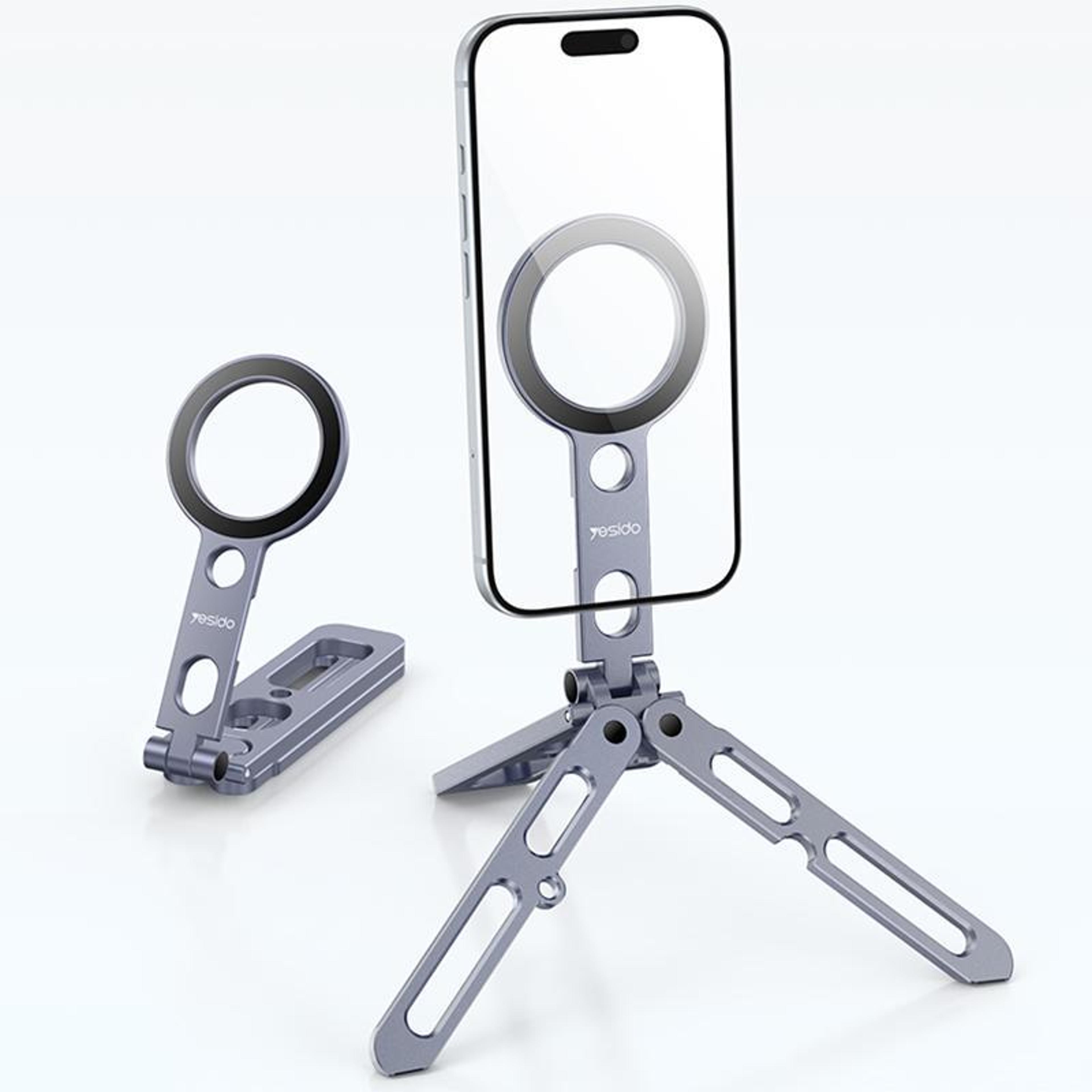 magnetic phone tripod and selfie stick tripod with aluminum folding stand