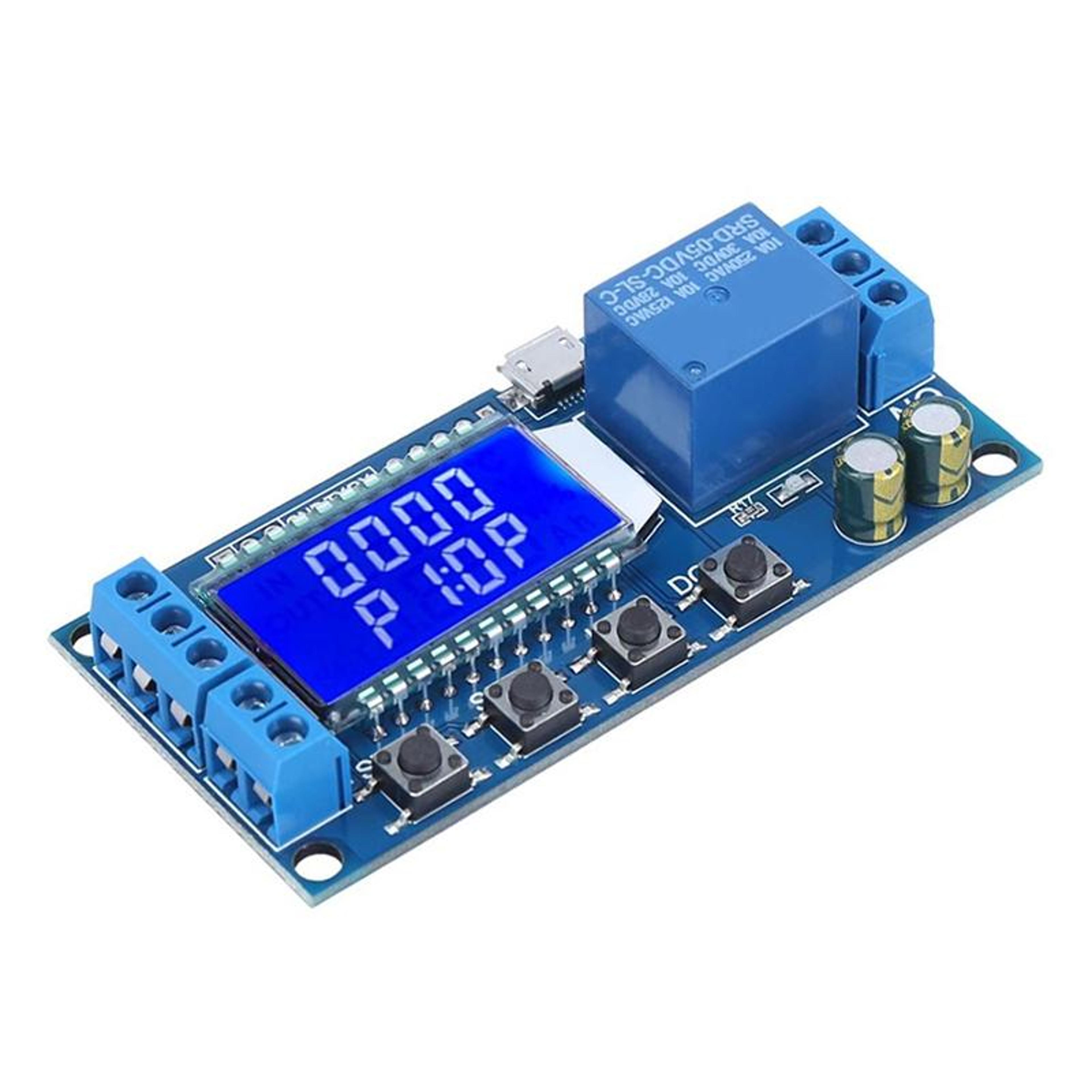 programmable timer relay with lcd display and micro usb power