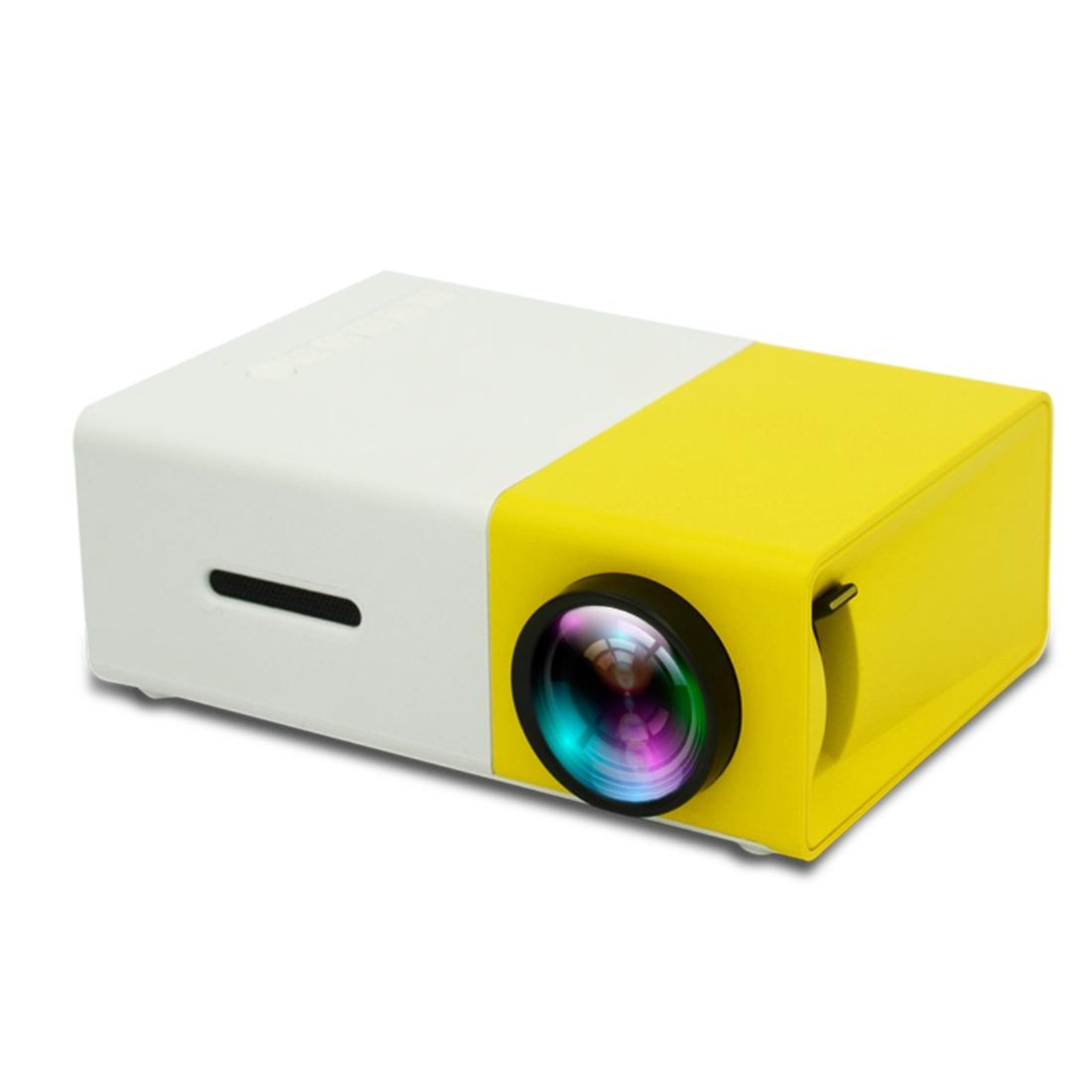 yg300 portable mini projector with hdmi usb and 80-inch home theater display