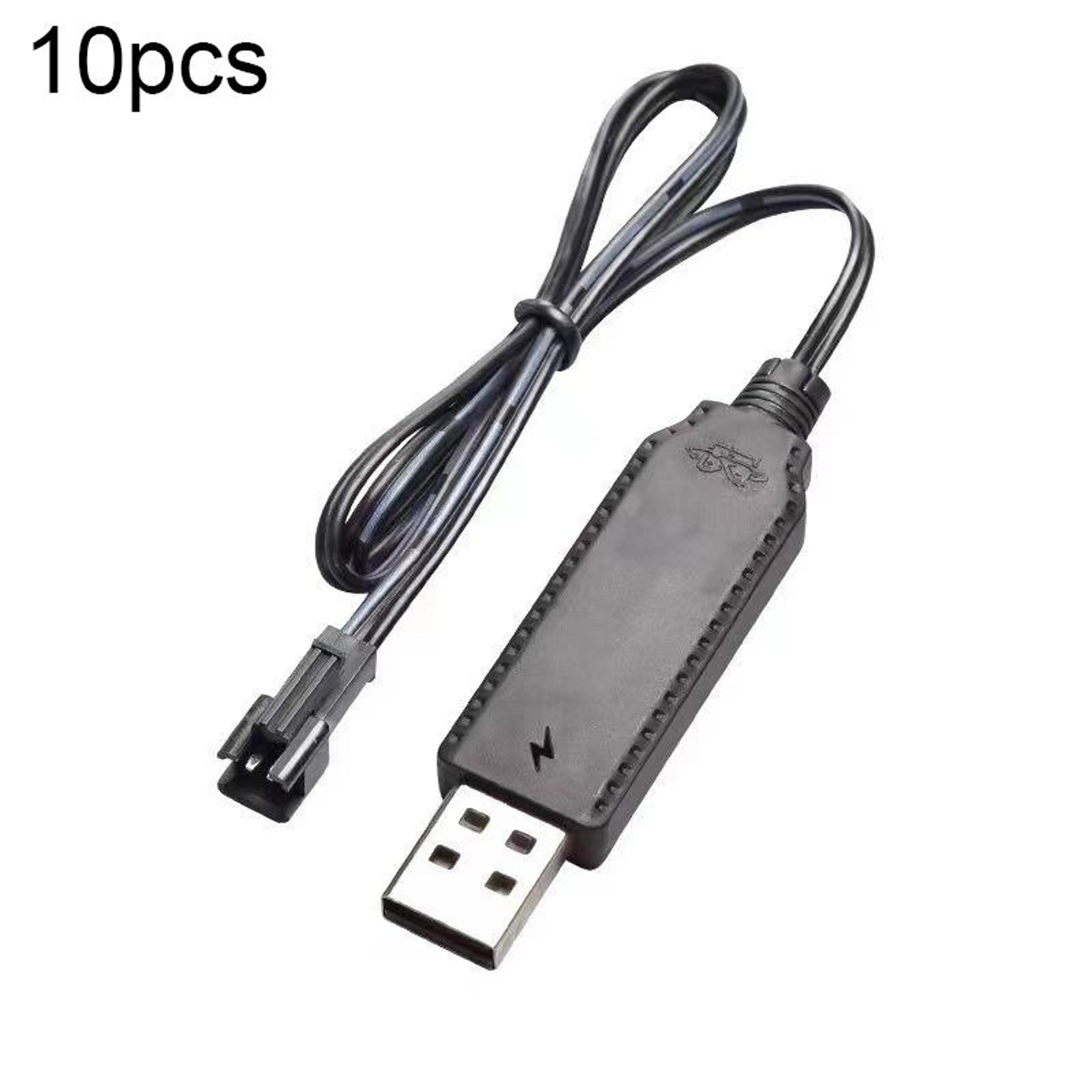 10pcs usb lithium battery charger cable with sm-2p connector for rc toys