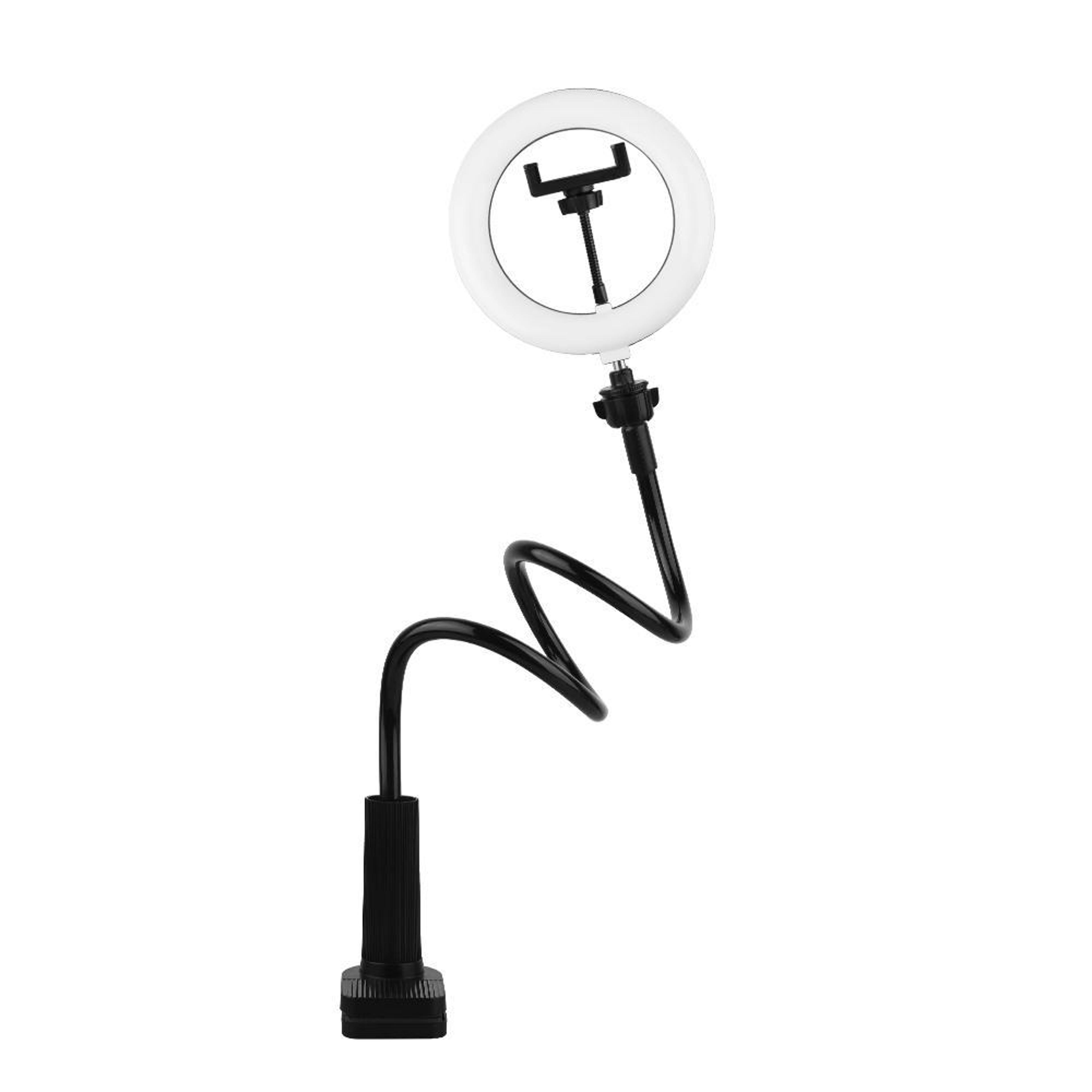 led ring light with flexible stand for live streaming, selfies & video