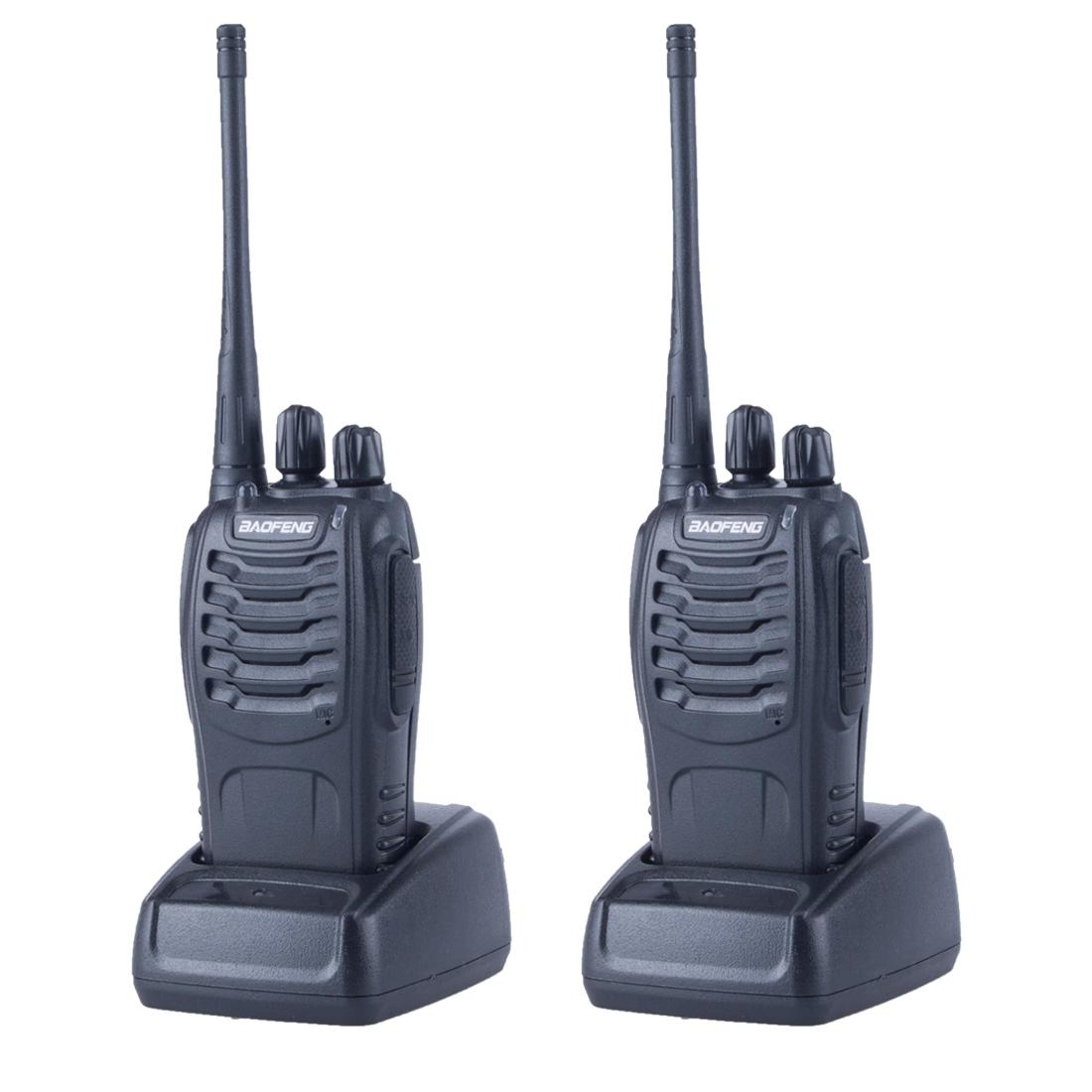 2pcs uhf walkie talkies 16-channel two-way radios with vox