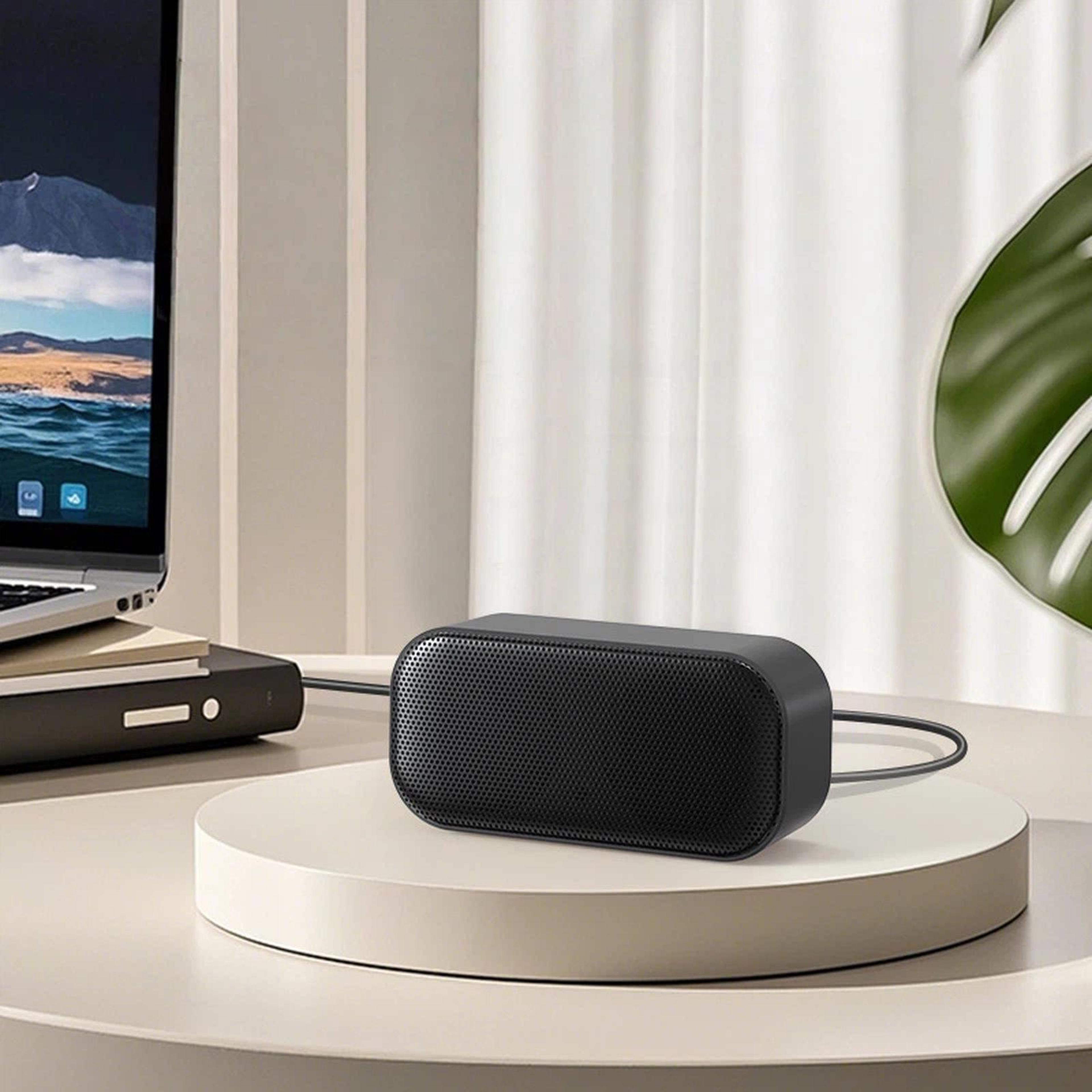 usb computer speaker with microphone and mini stereo soundbar