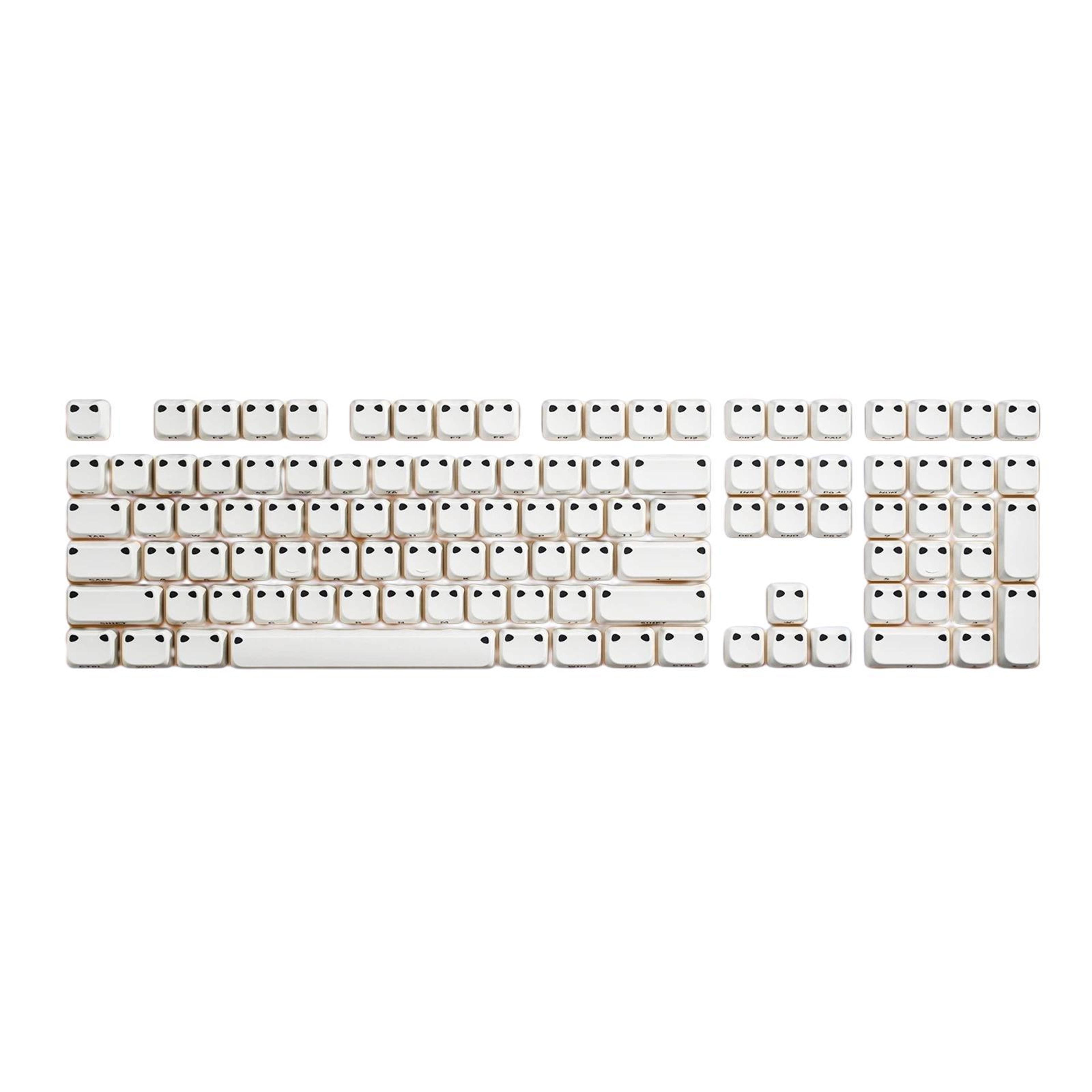 cat ear keycaps 113-key shine through keycaps for mechanical keyboards