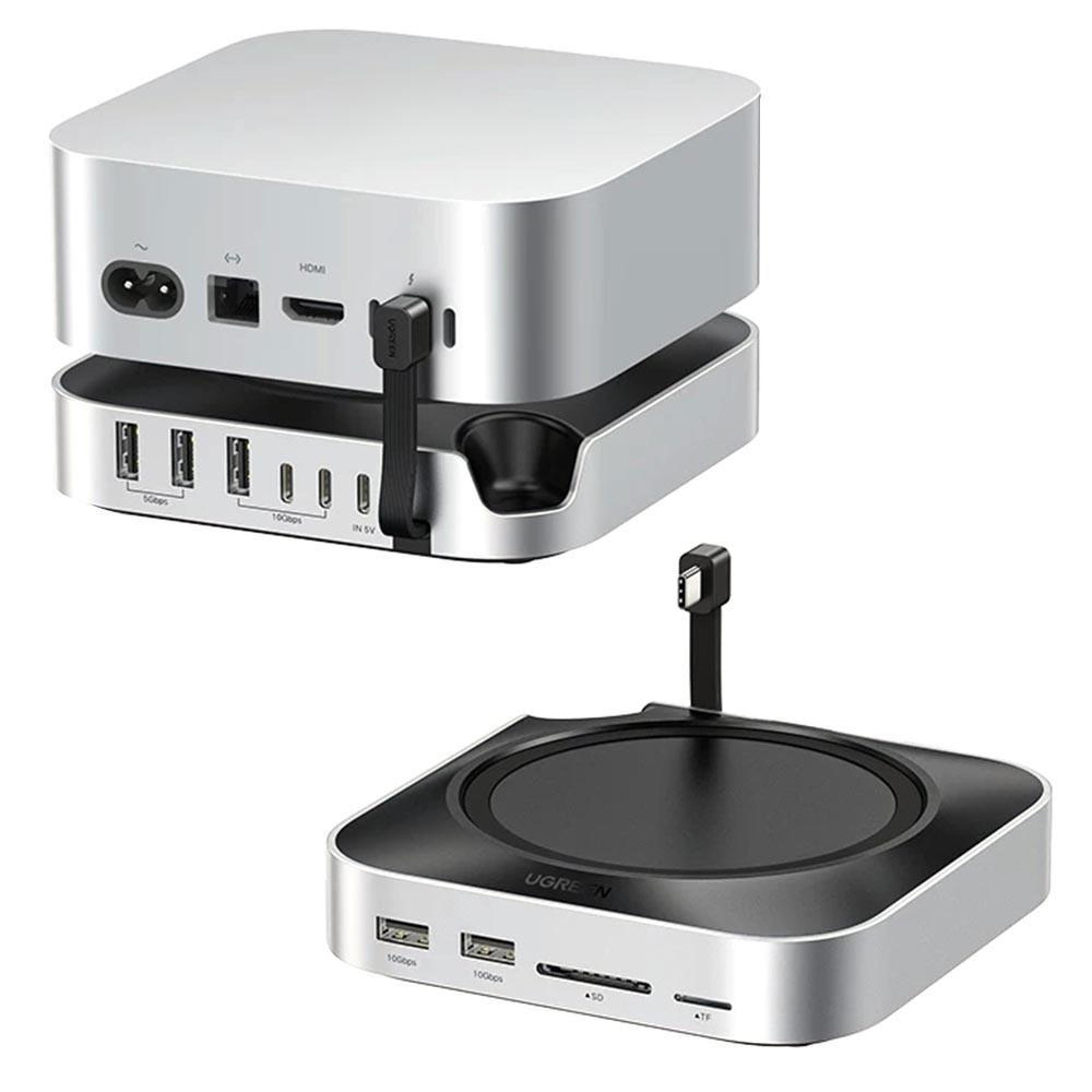 11-in-1 mac mini m4 dock with nvme ssd enclosure and 10gbps usb hub
