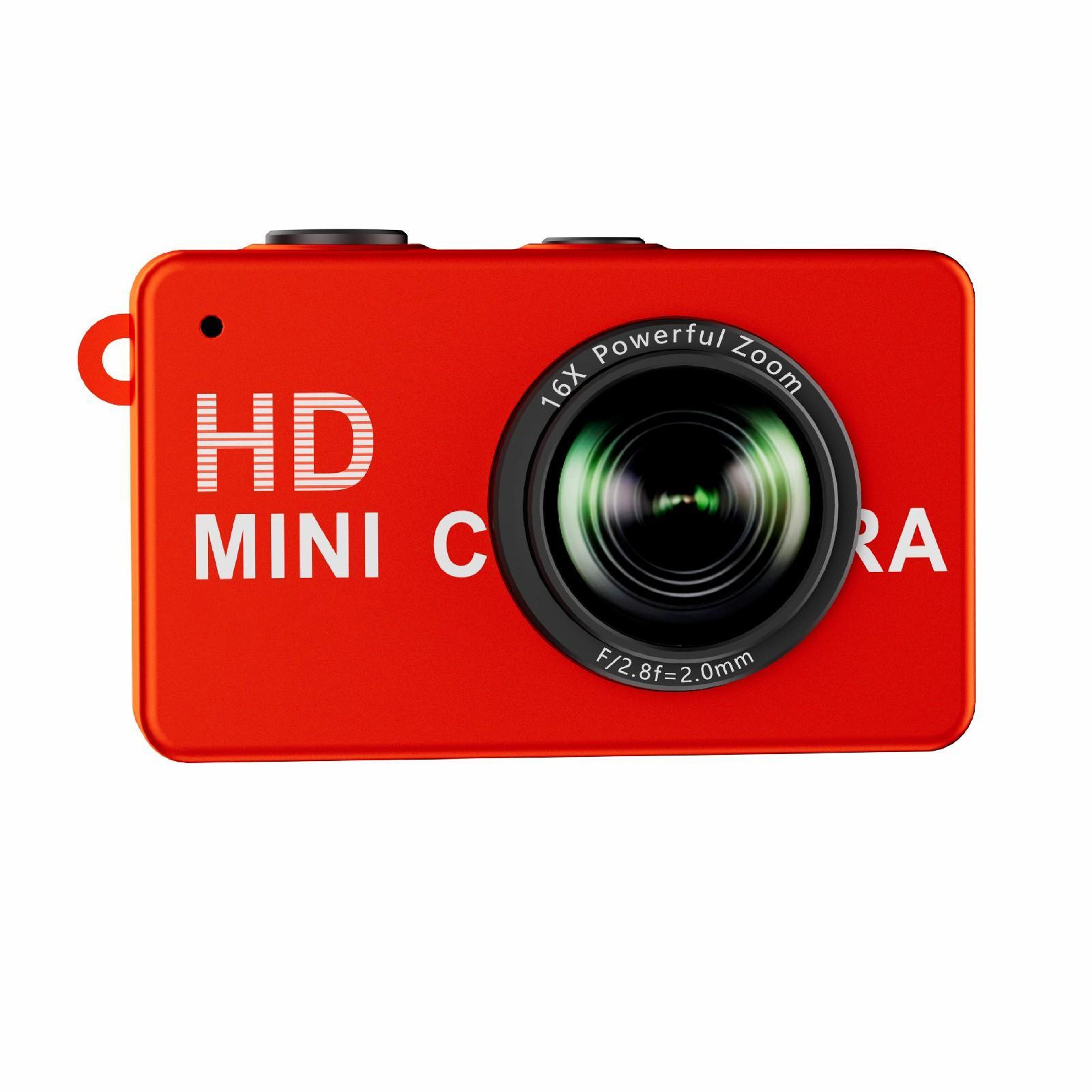 1080p mini camera, ultra-light thumb camera with 16x zoom & type-c charging