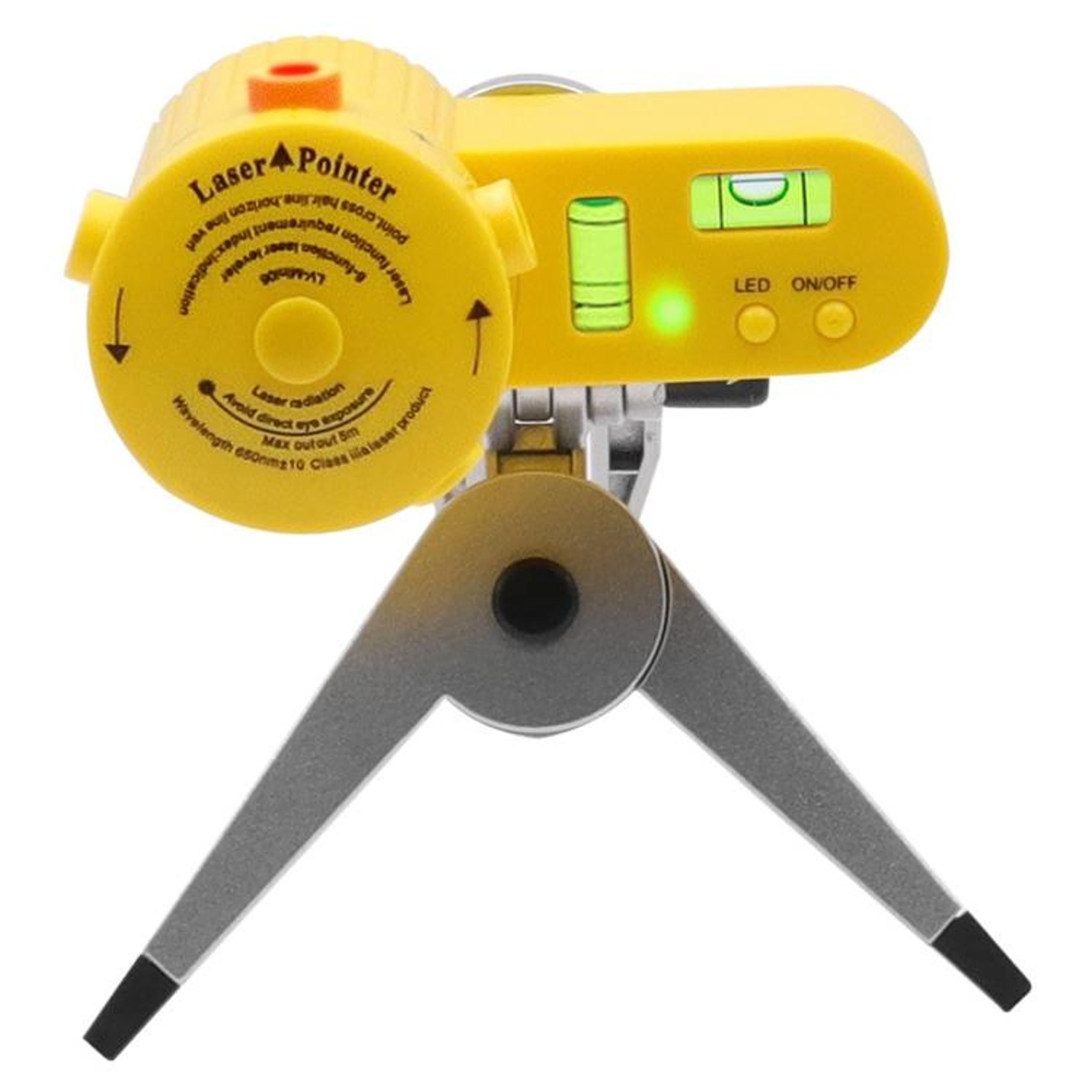 8-in-1 laser level with tripod for precision alignment and diy projects