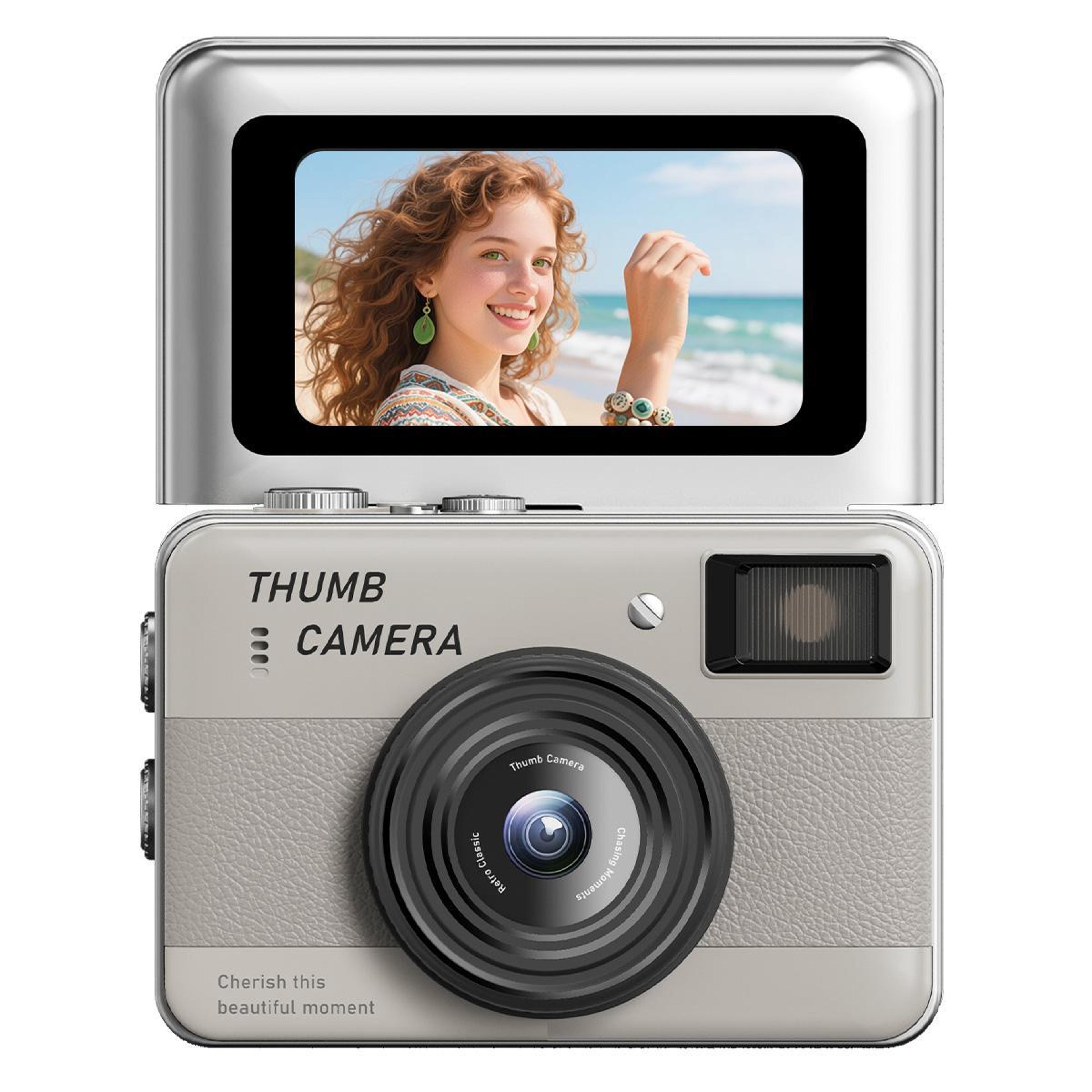 kids digital camera with 68mp photos, 16x zoom and 180° flip selfie screen