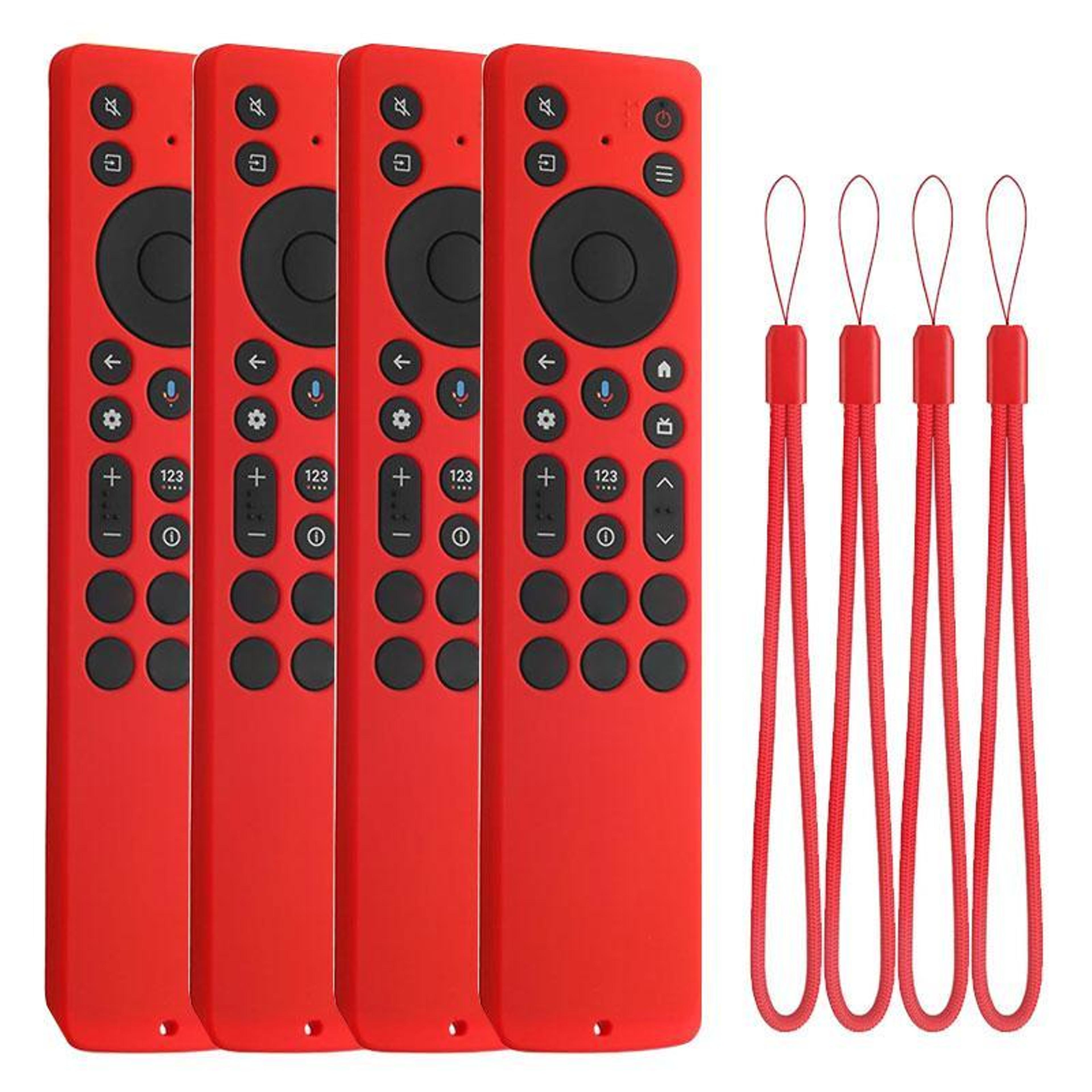 tcl remote cover 4pcs silicone protective cases with straps