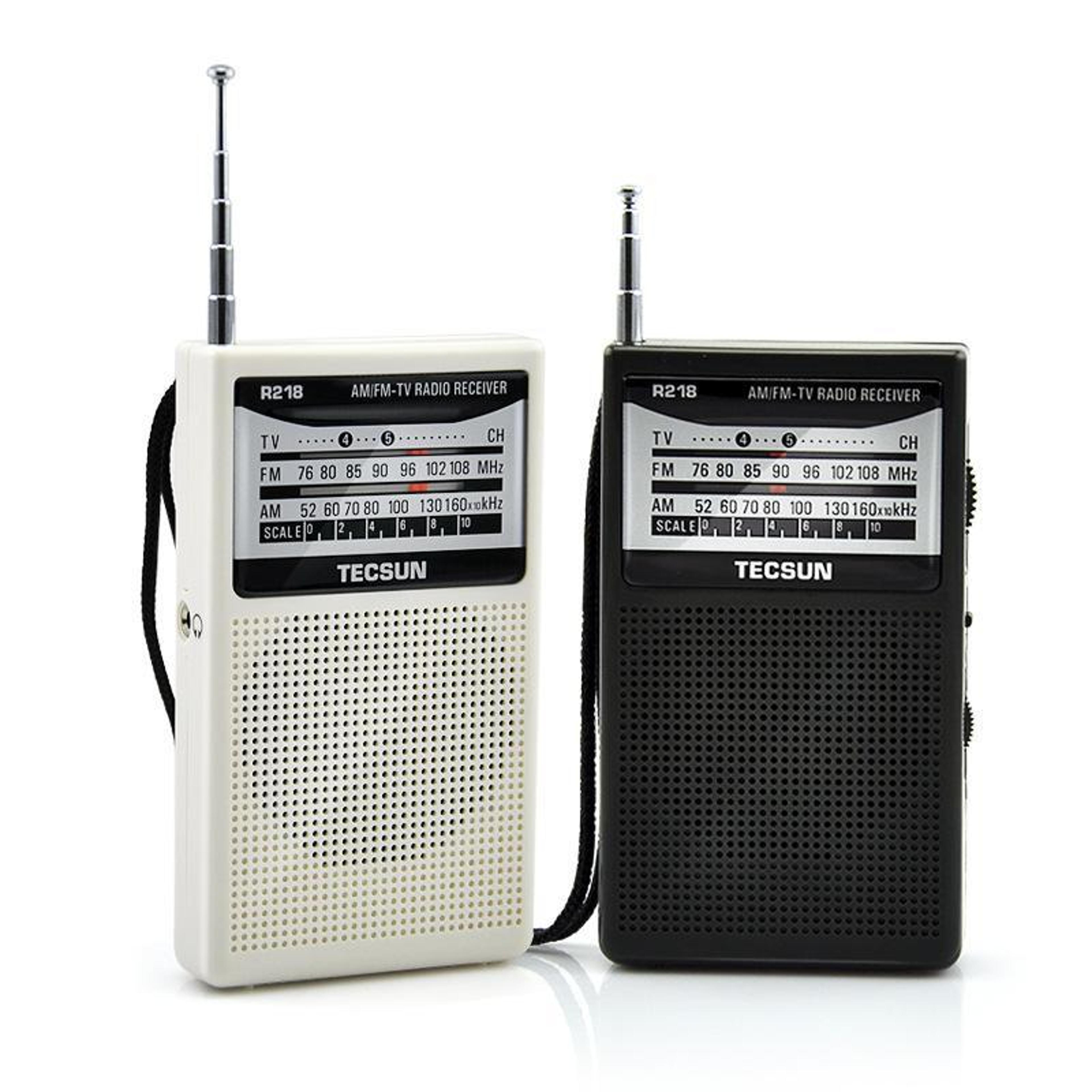portable am fm pocket radio with analog tuning