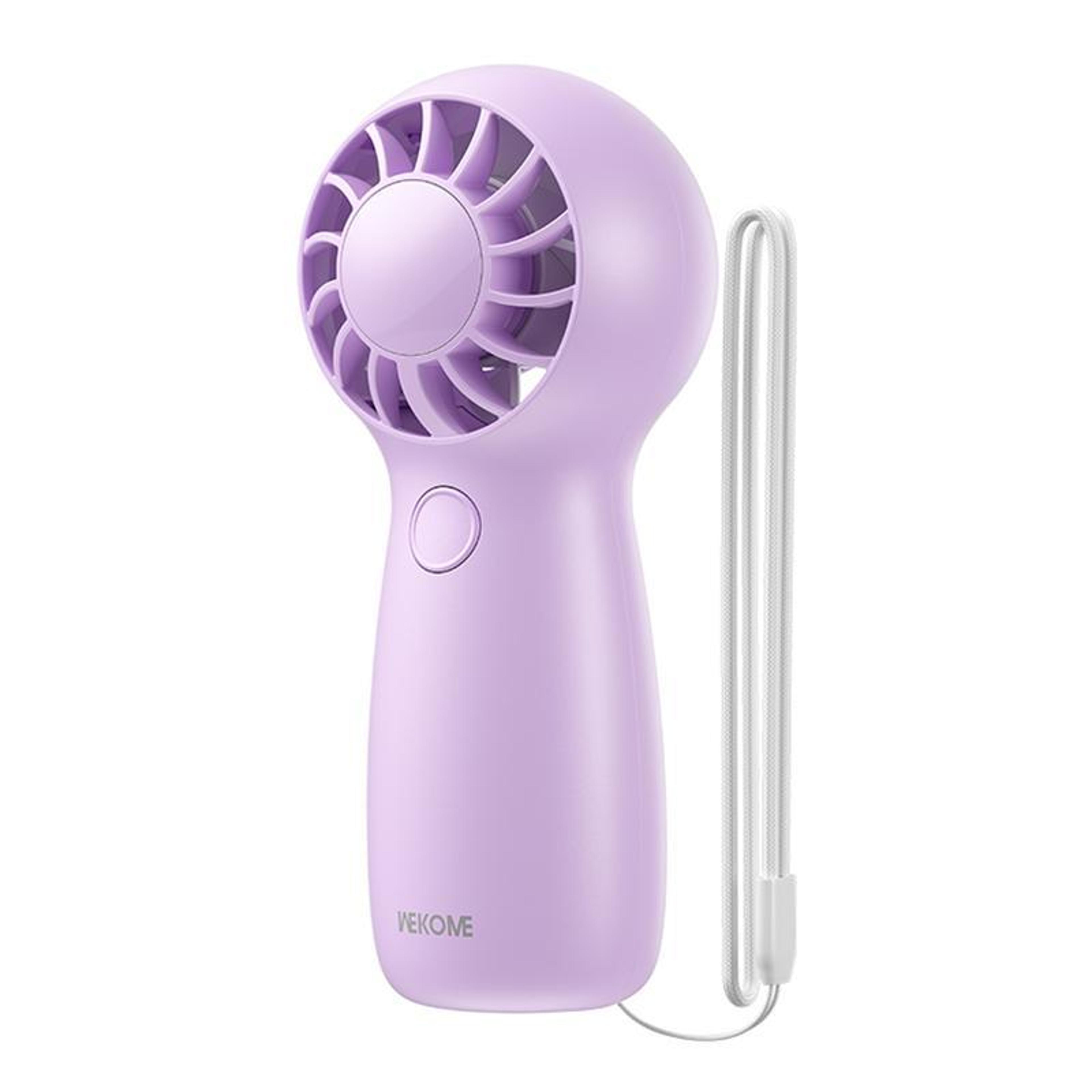 mini rechargeable handheld fan with 3 speeds and type-c charging