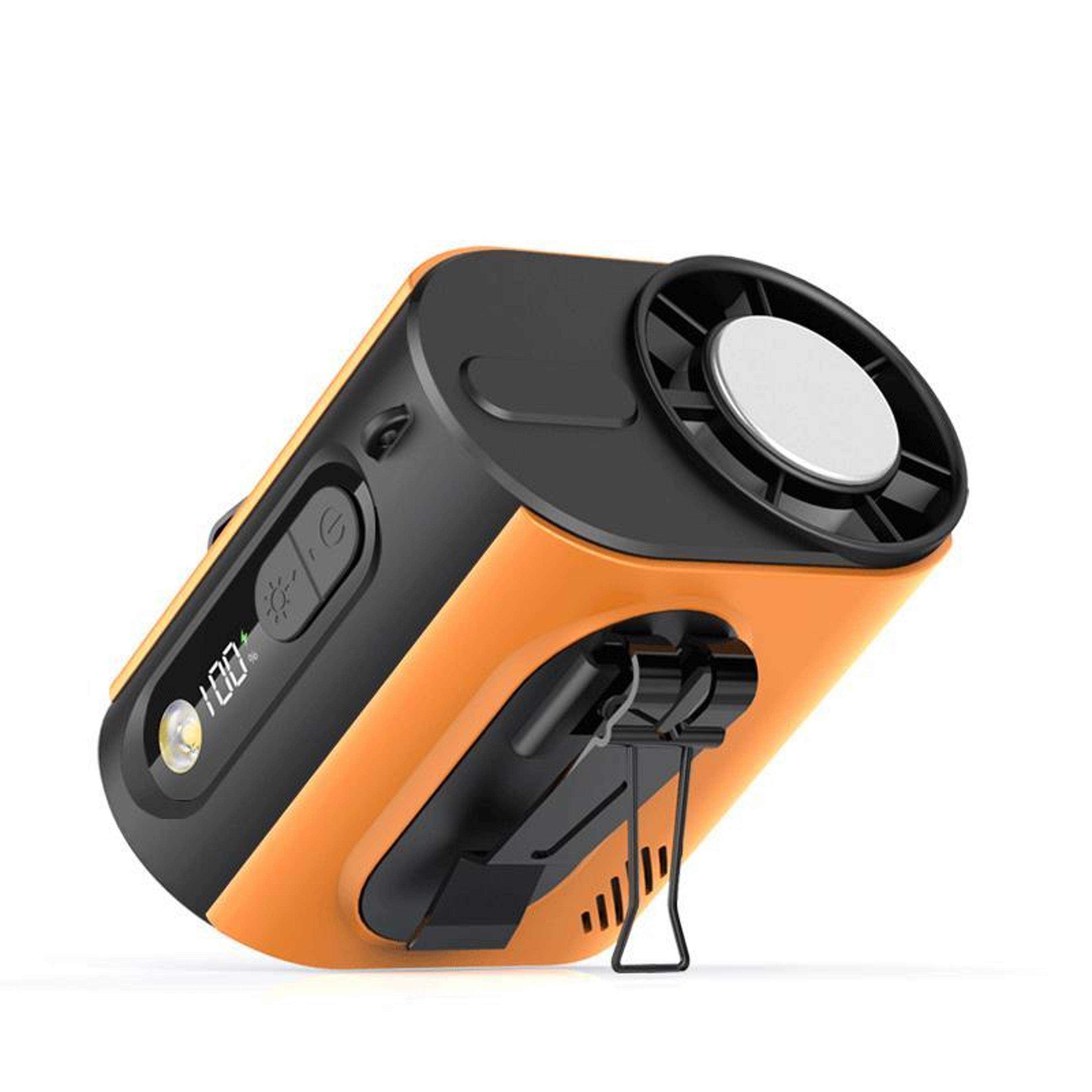 wearable waist fan with semiconductor cooling, 100-speed airflow and 3600mah battery