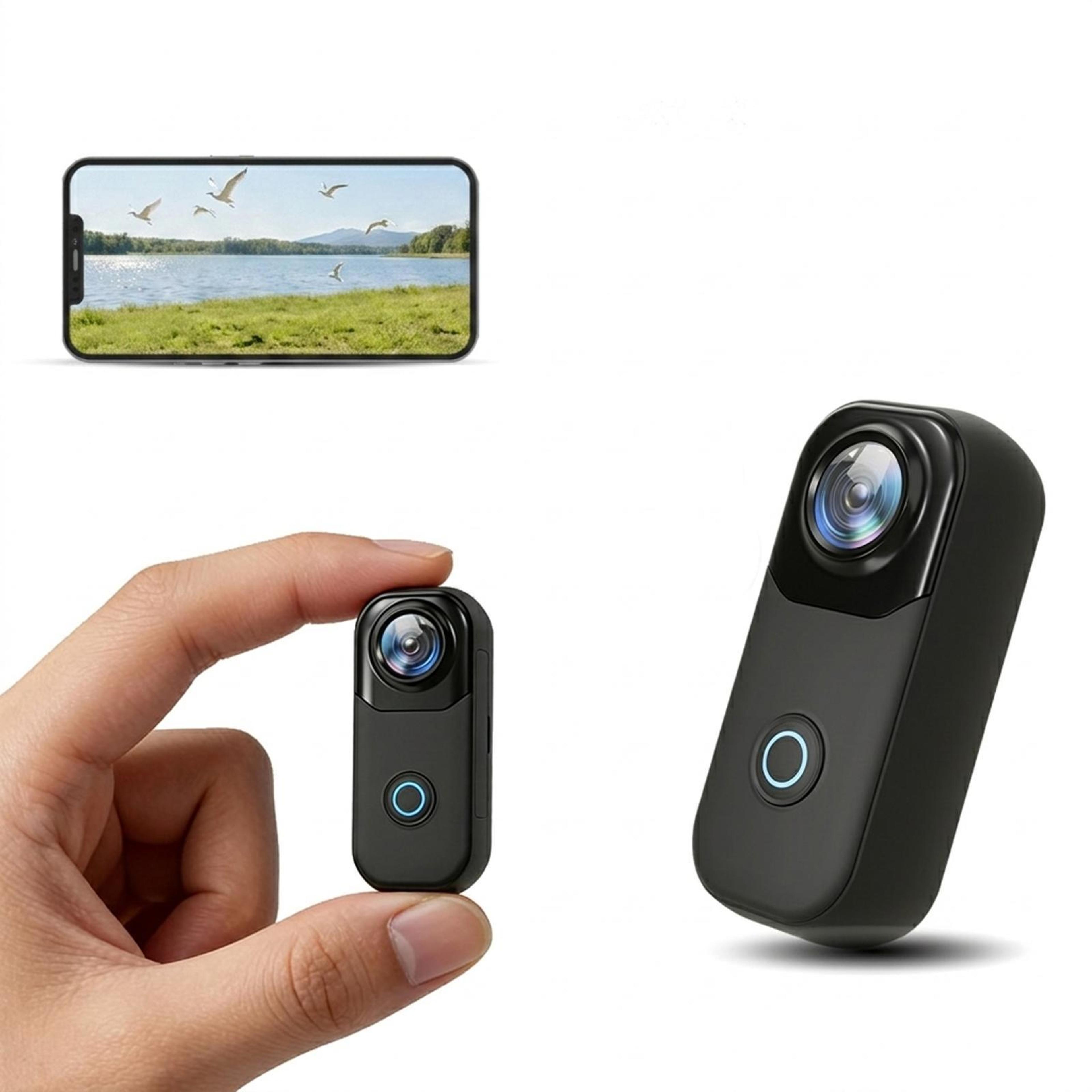 mz01 4k wifi thumb action camera with wide angle lens and waterproof case