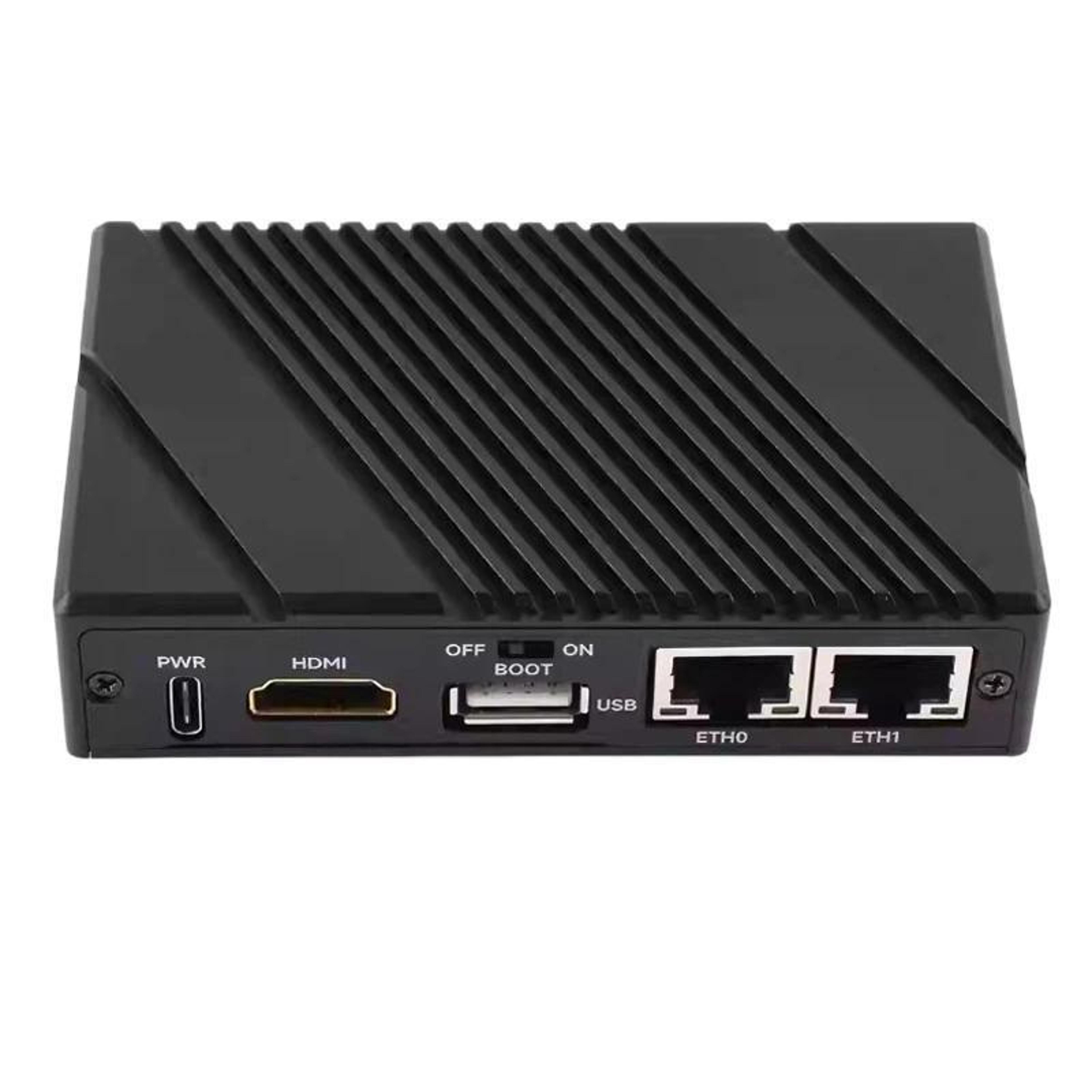 raspberry pi cm5 mini computer with 2.5g ethernet, dual rj45 and 4k hdmi
