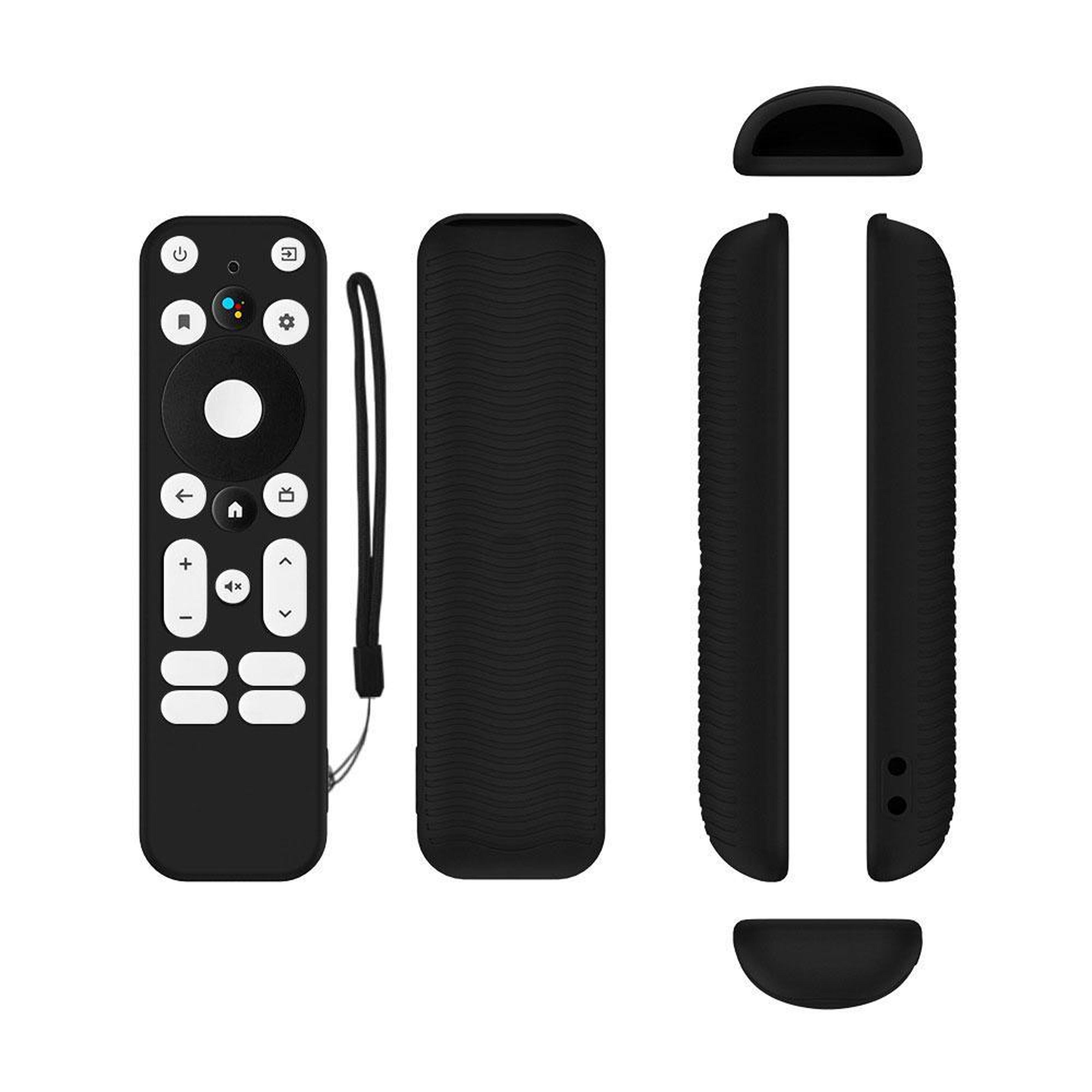 android tv 4k uhd remote control cover shockproof silicone anti-slip case