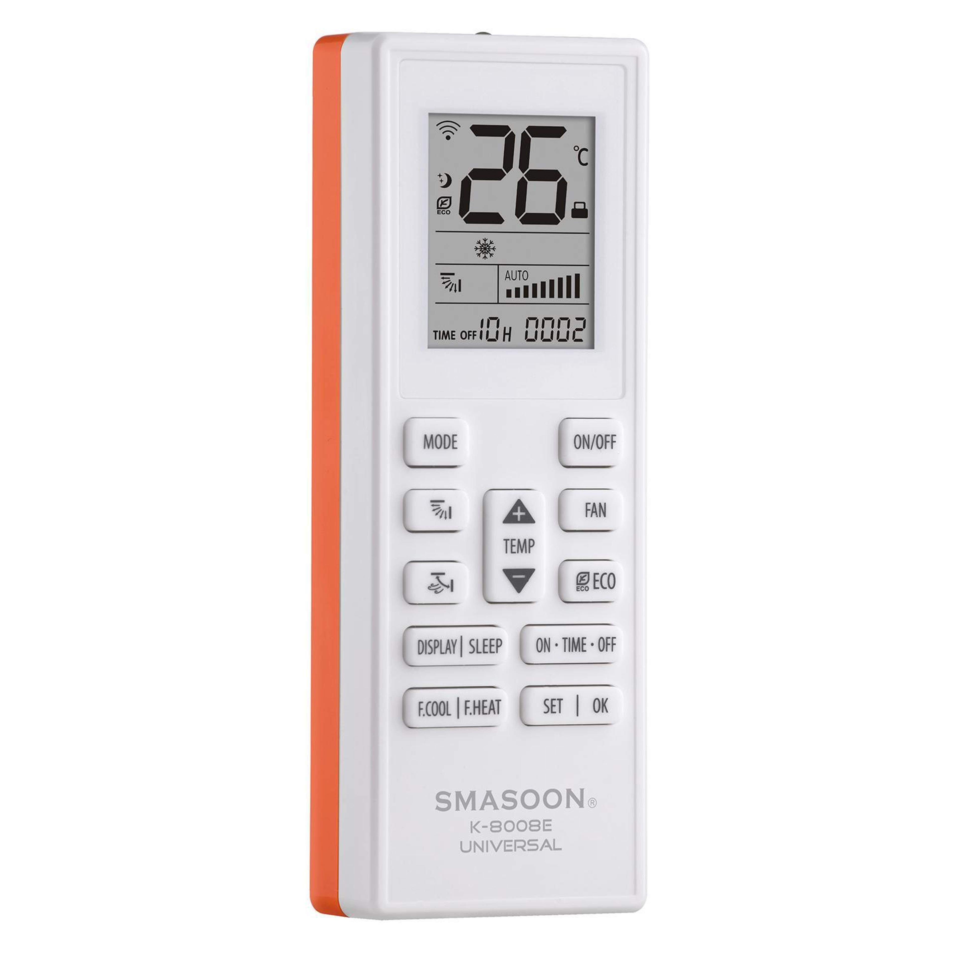universal air conditioner remote control with lcd display and 8m range