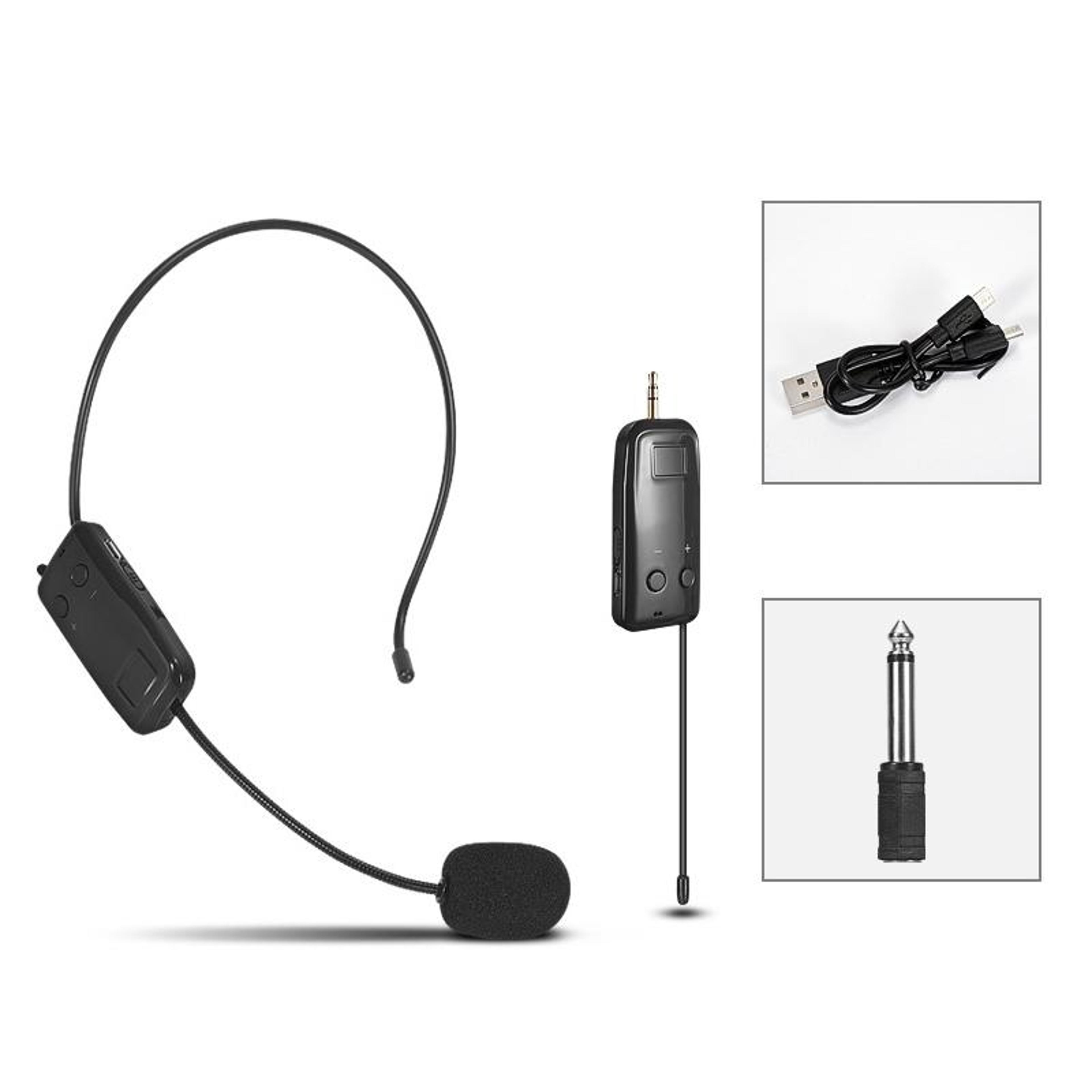 wireless headset microphone with noise reduction and 30m range