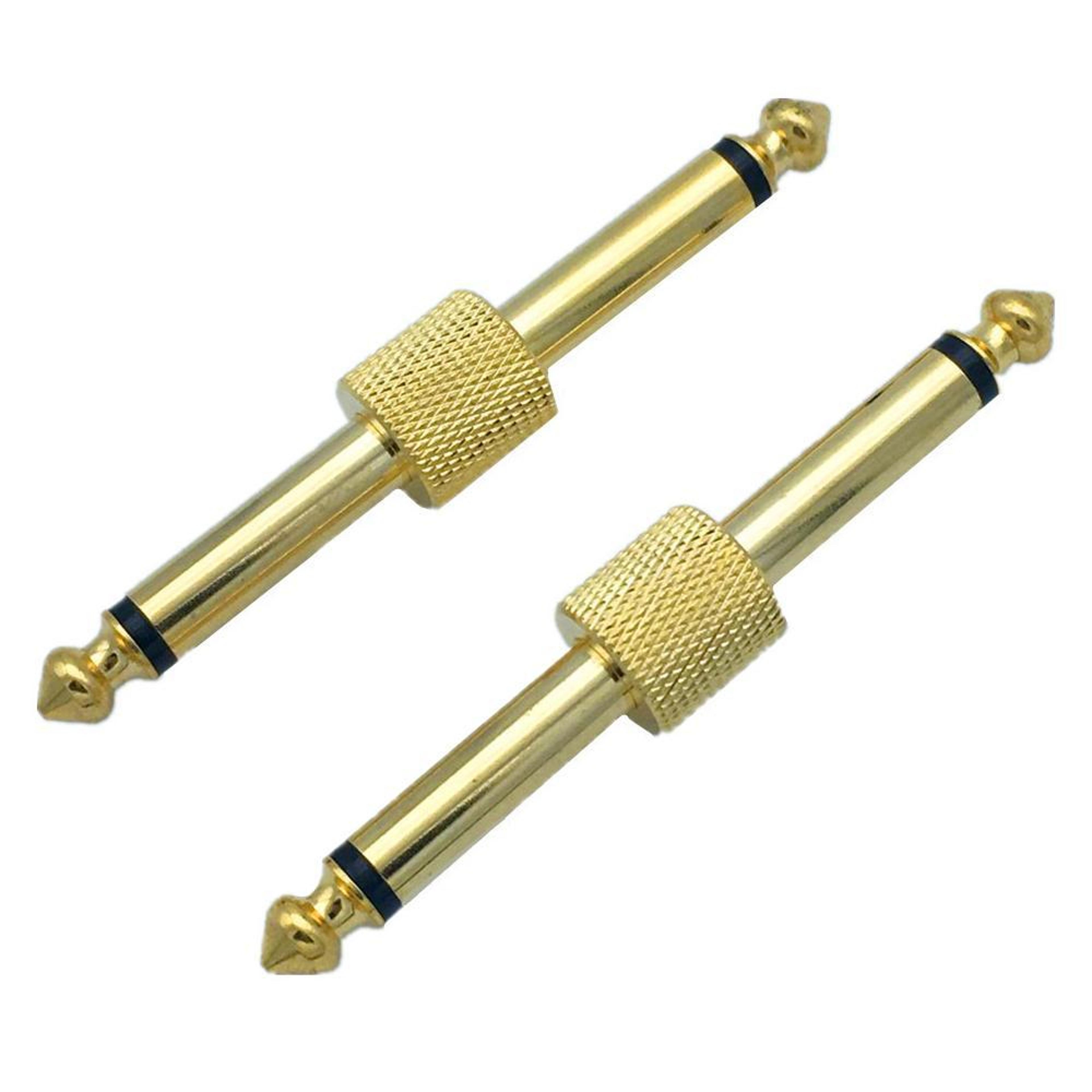 6.35mm male audio adapter mono to stereo pure copper 1/4 inch jack converter