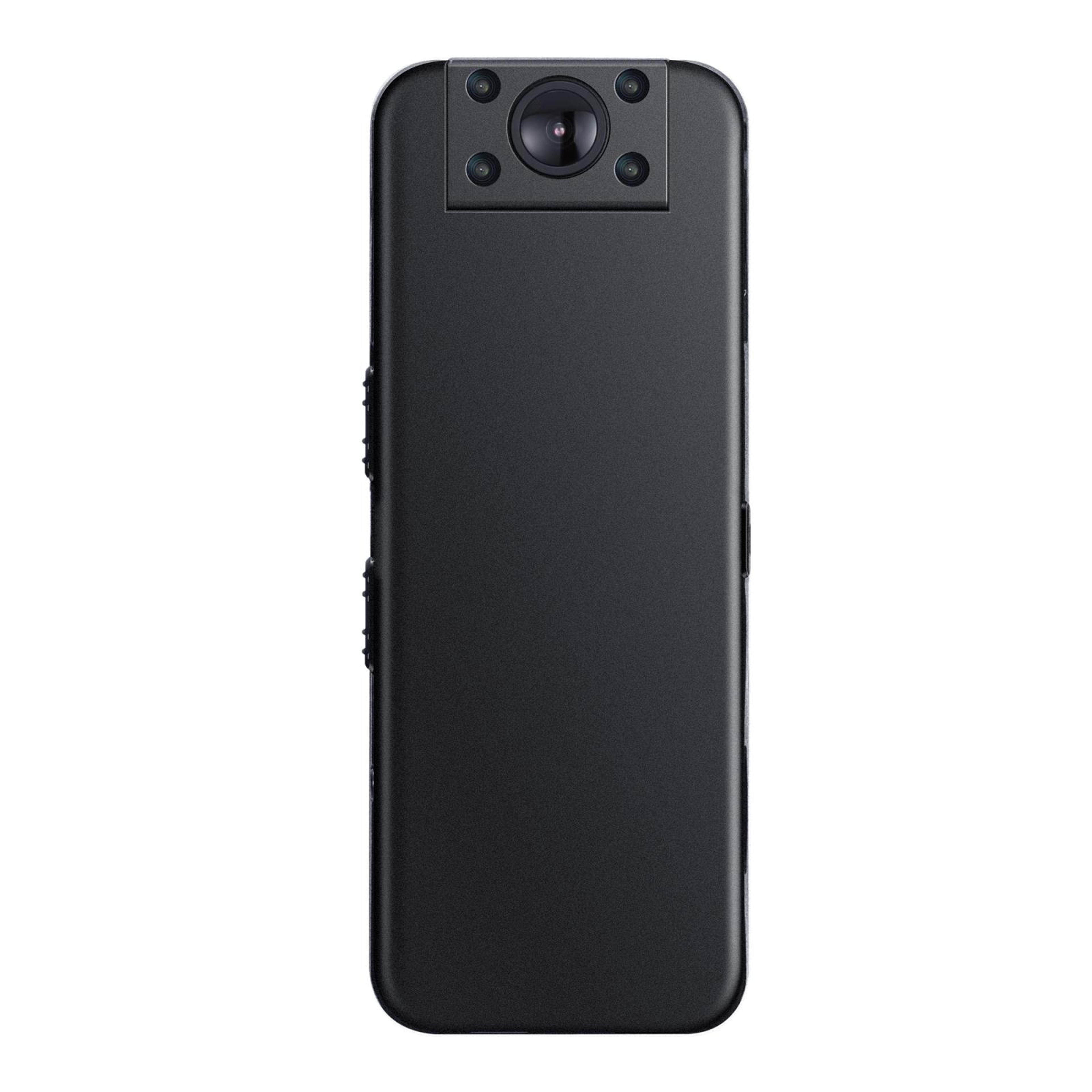 a8 1080p mini body camera with back clip, motion detection and night vision