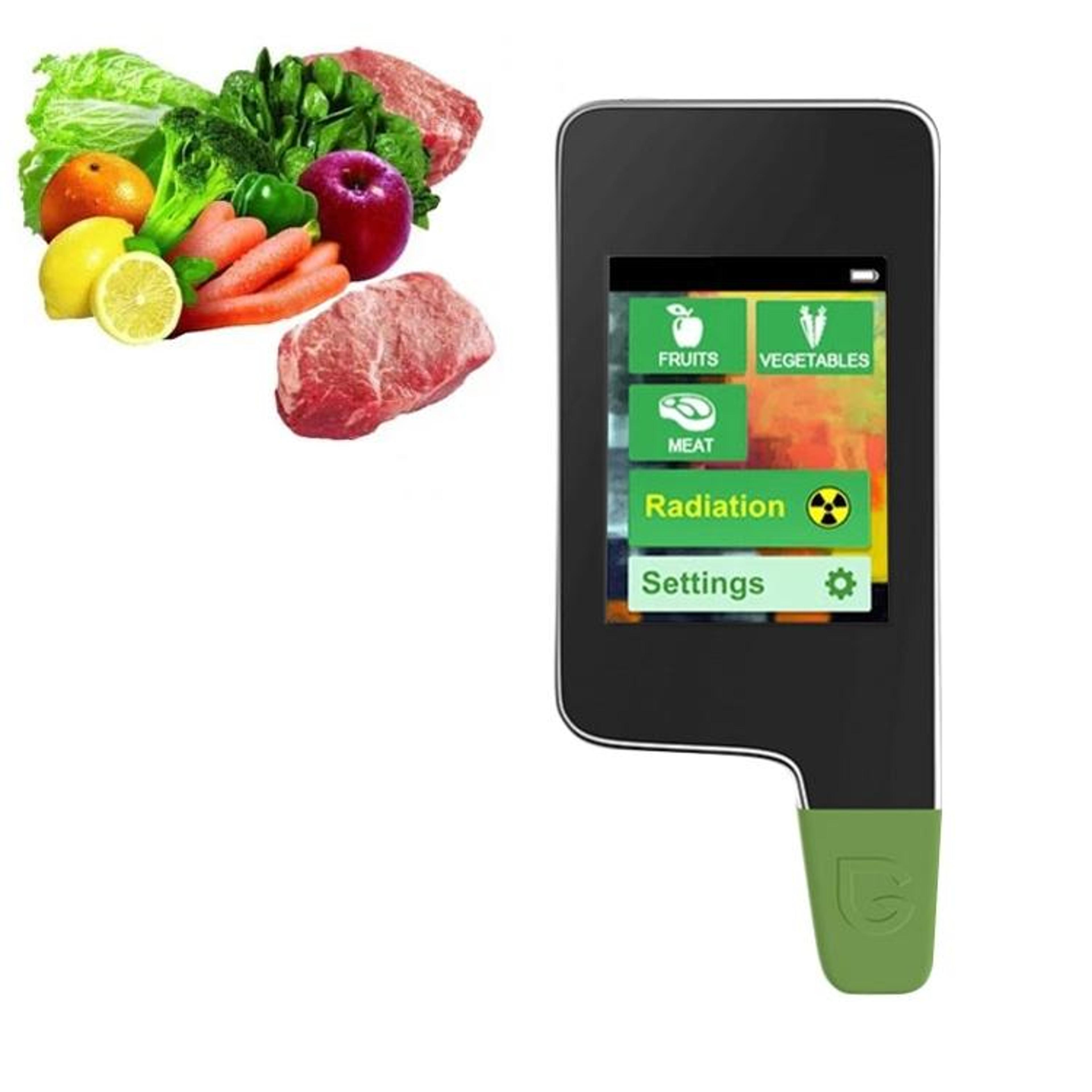 portable food nitrate tester and radiation detector for fruit, vegetables and meat