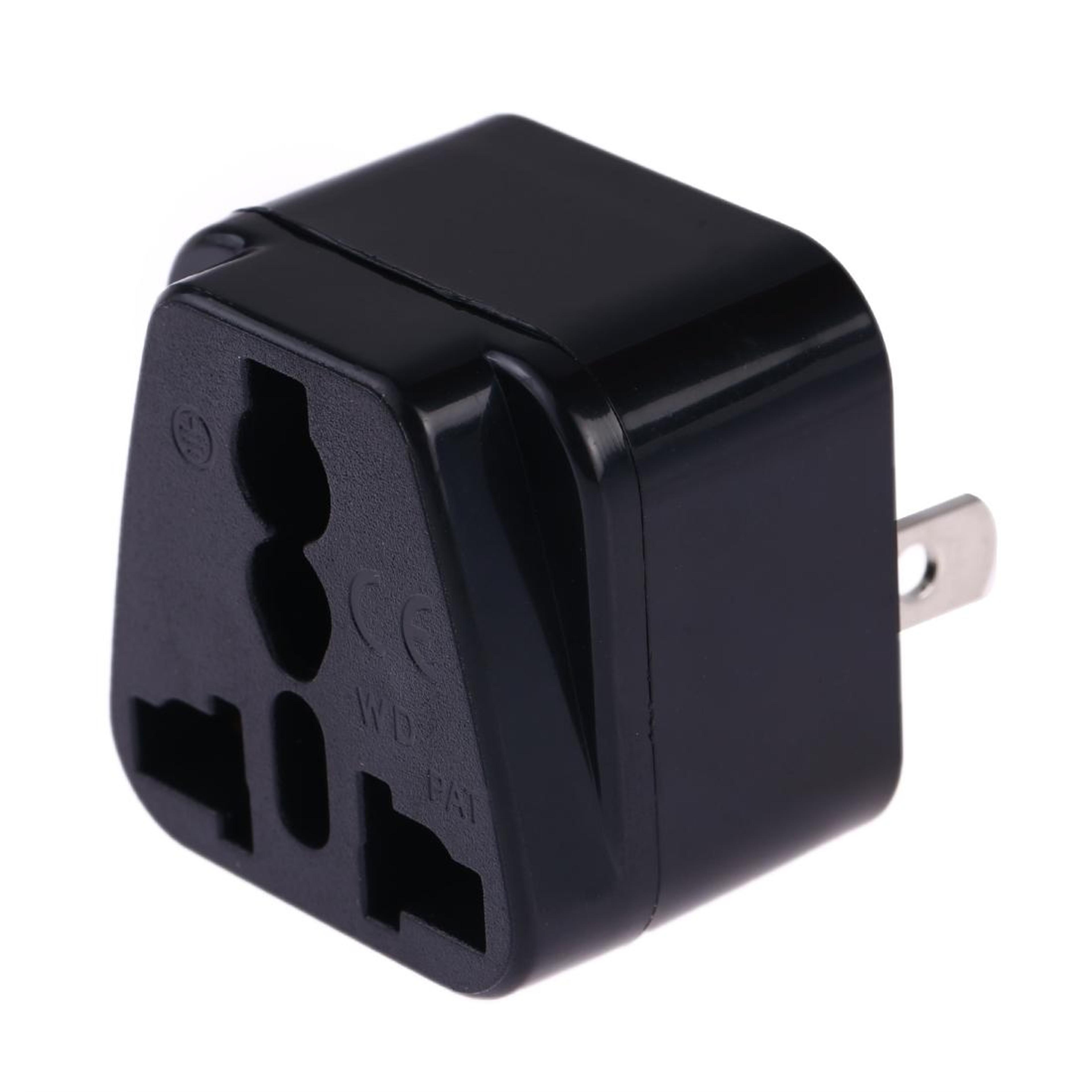 universal travel plug adapter with us plug and multi-country socket