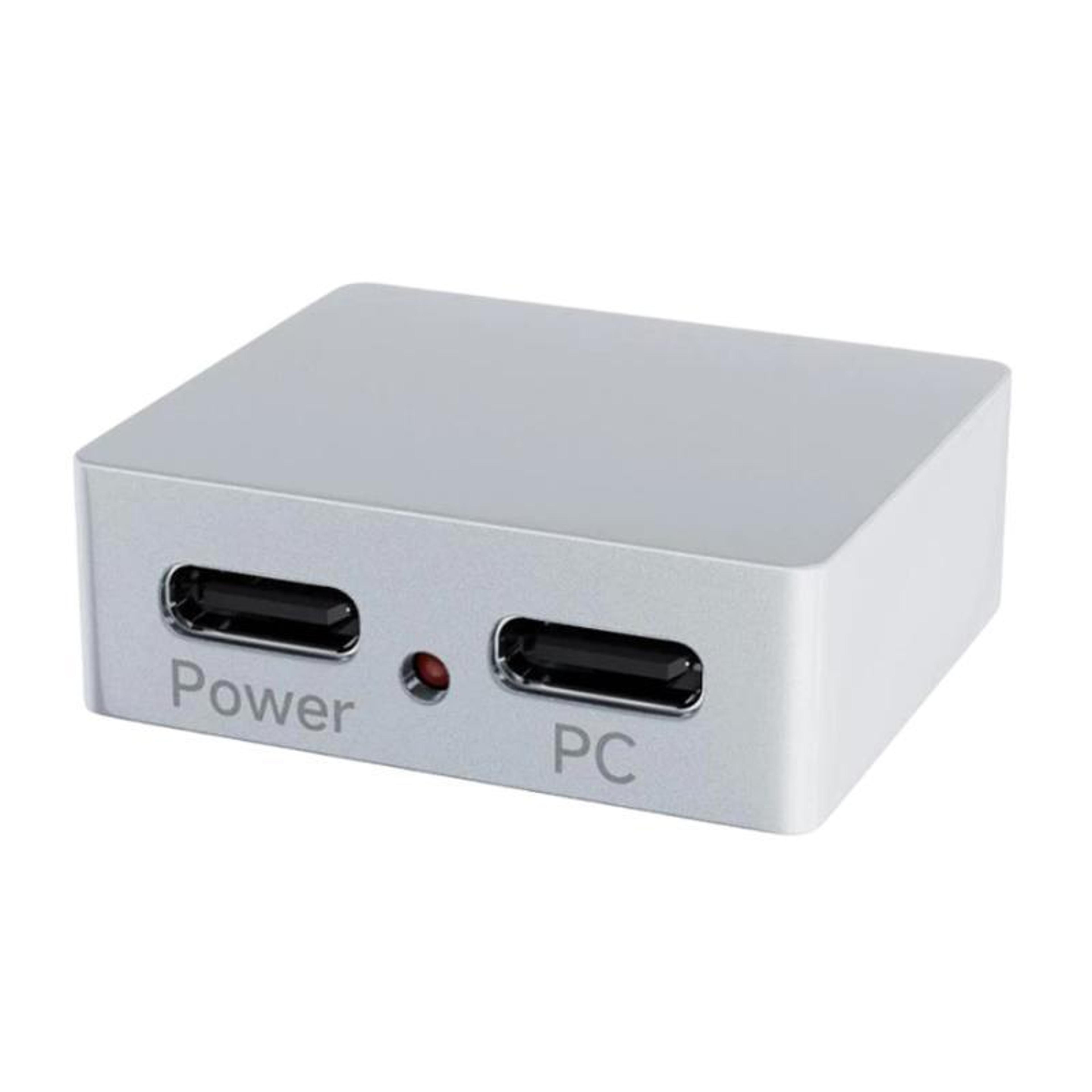 type-c power and signal splitter cnc aluminum alloy case with indicator