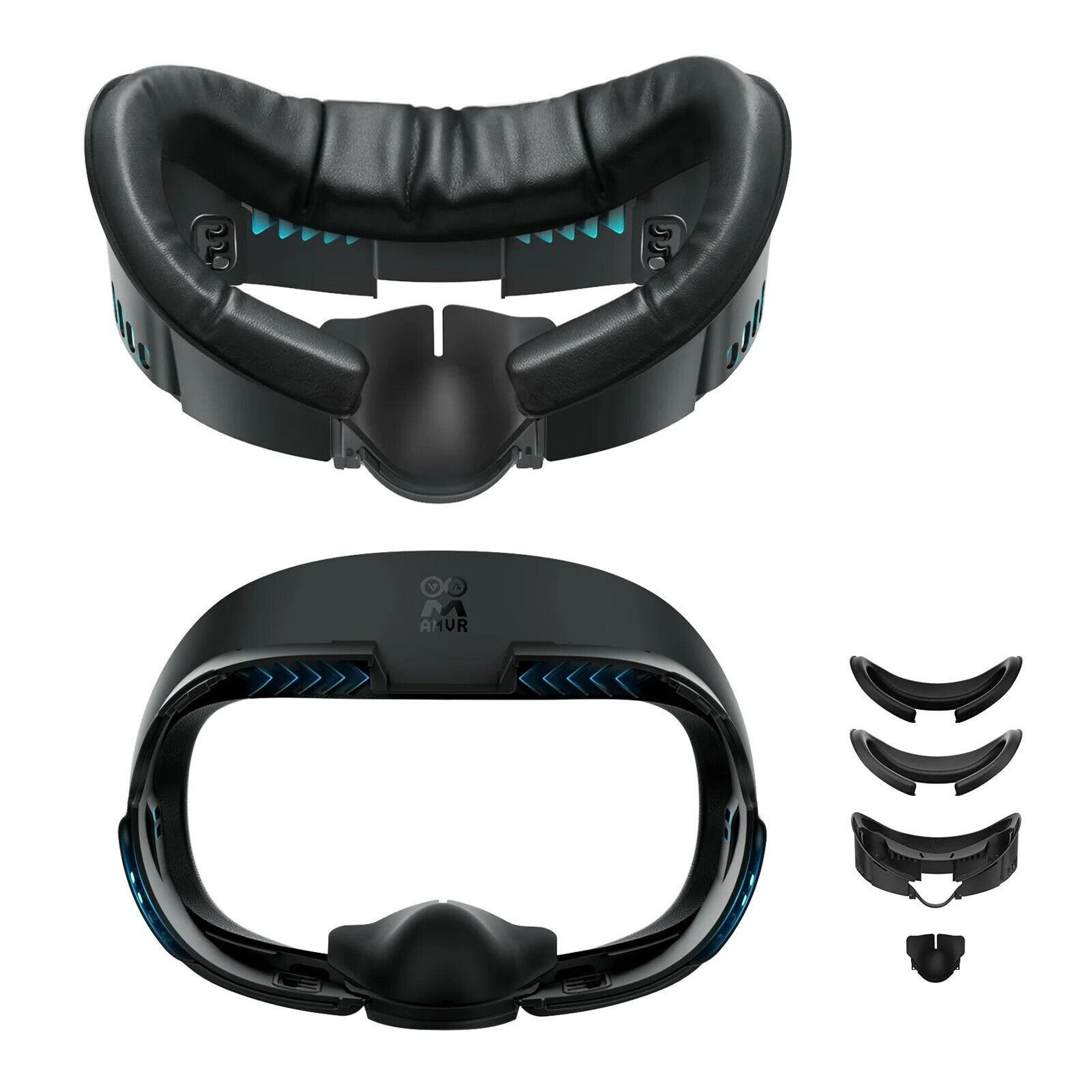 q3fc1 meta quest 3 facial interface with ice silk pad, ventilation and adjustable fit