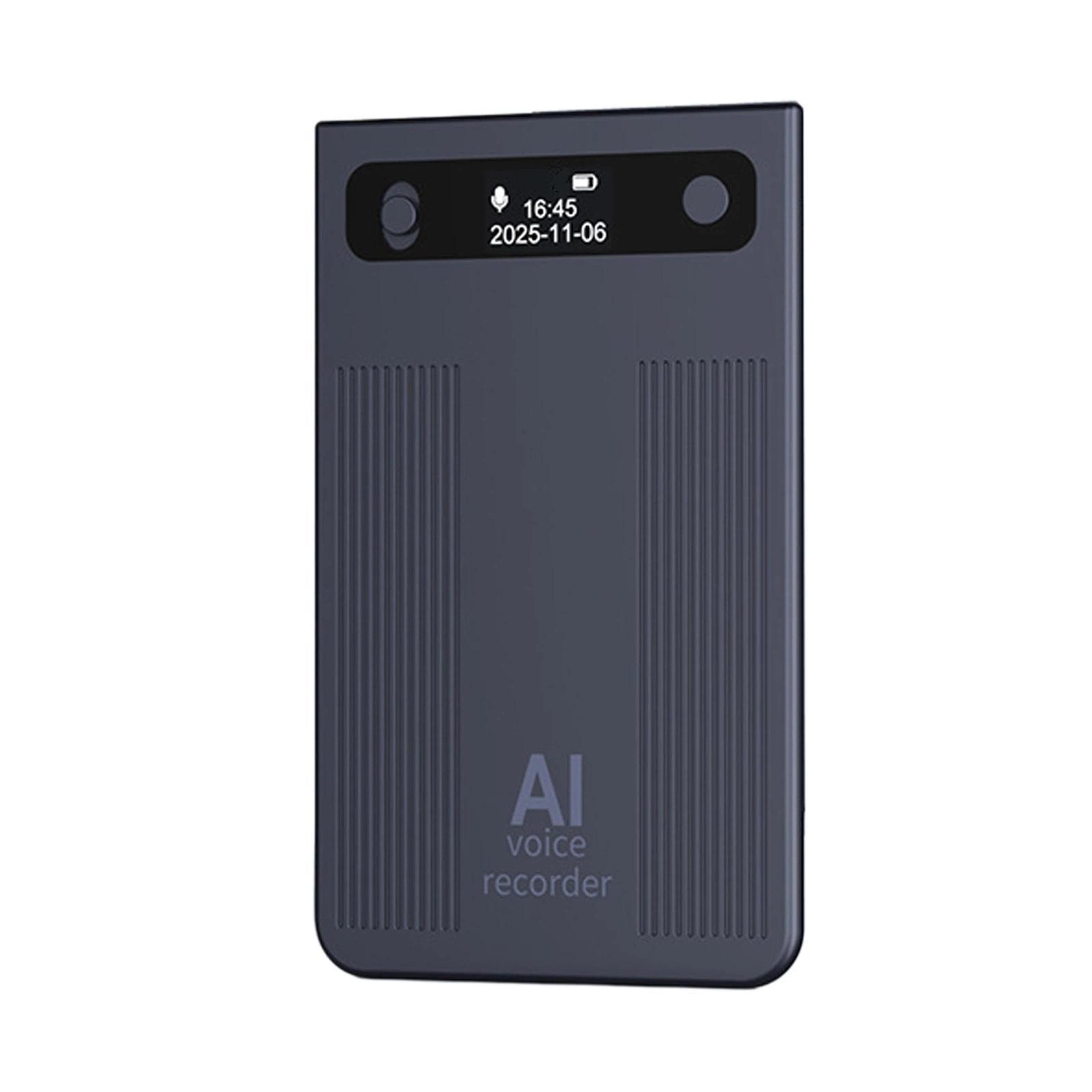smart ai voice recorder with voice to text, translation and magnetic design