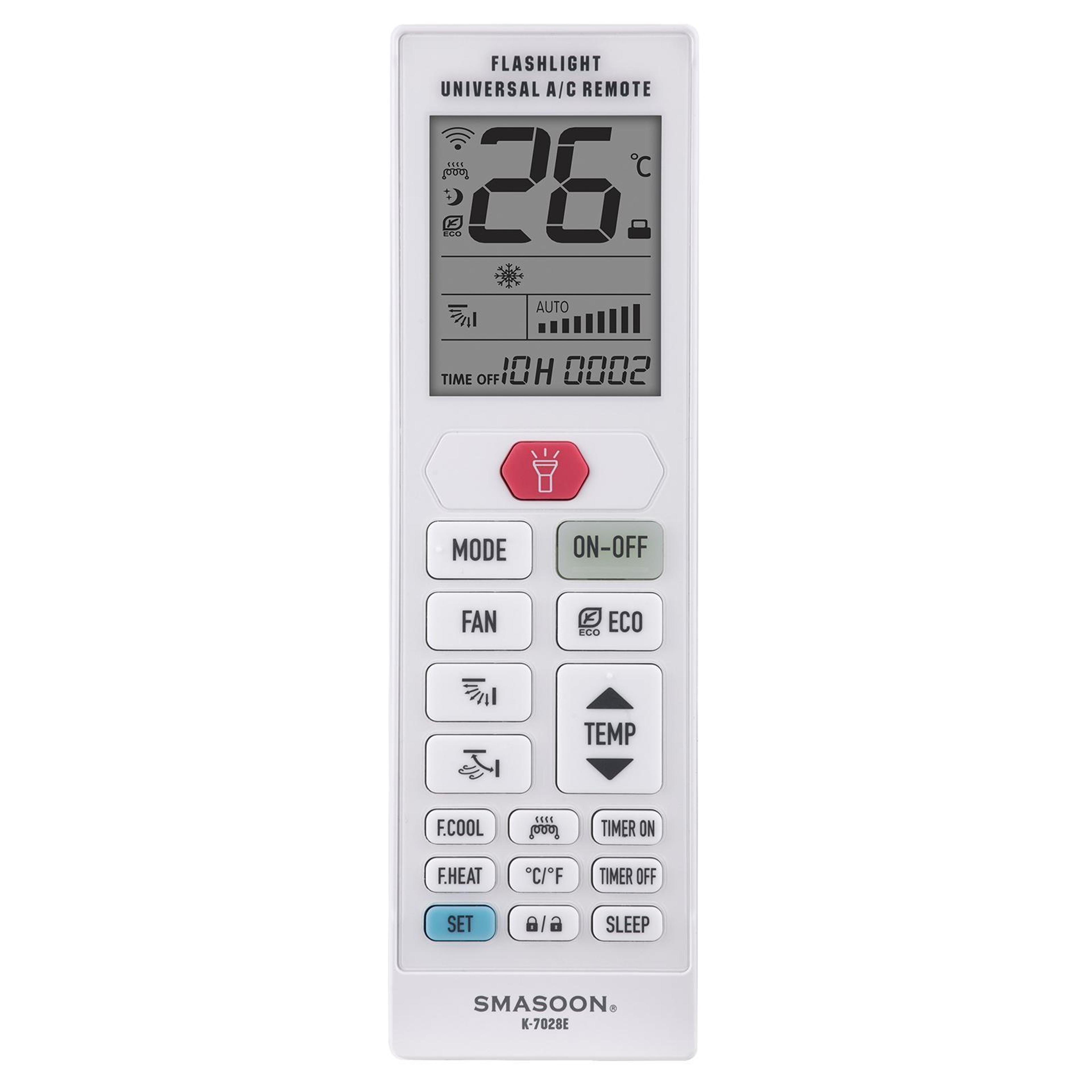 universal air conditioner remote control with lcd display