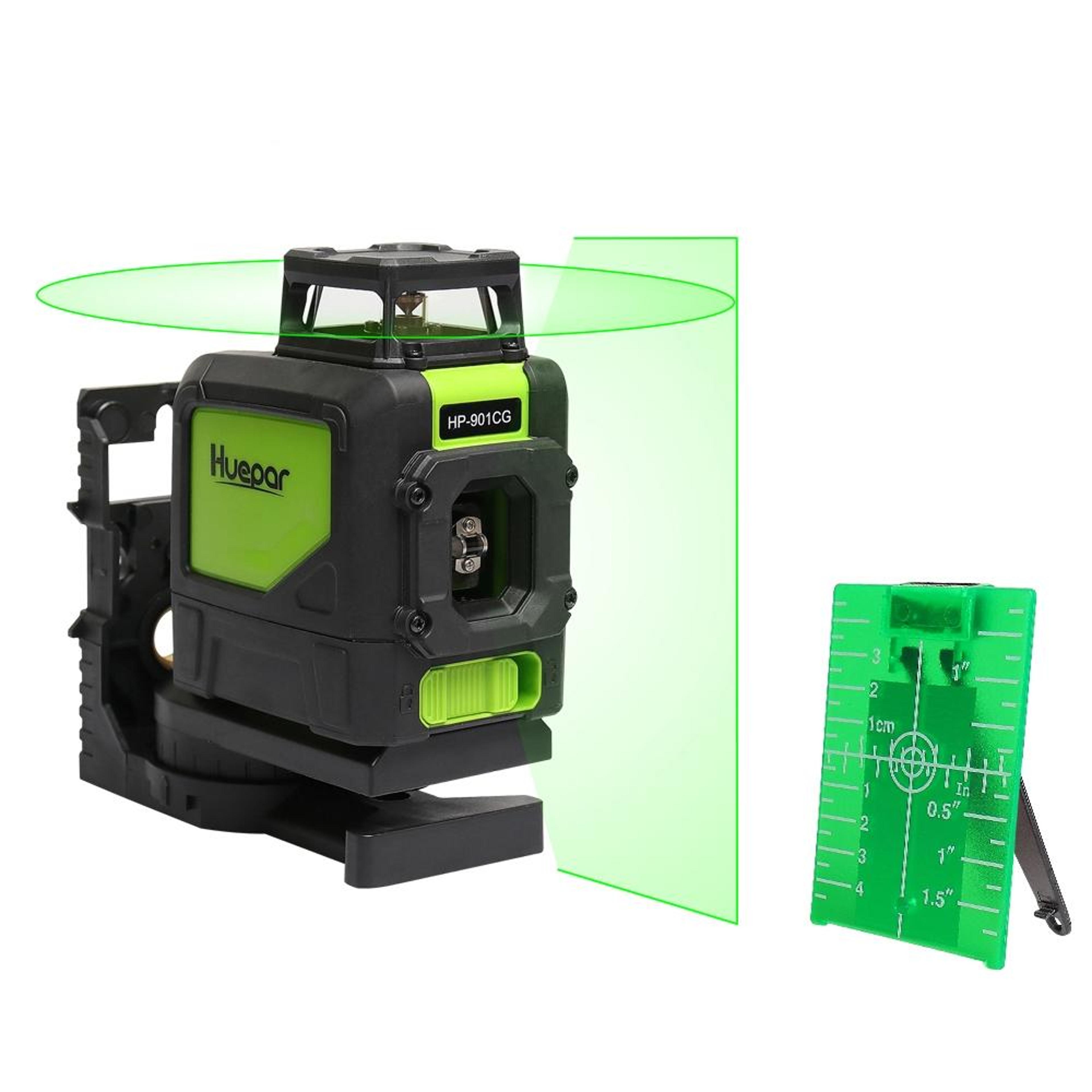 360 degree laser level with green beam and self leveling cross line