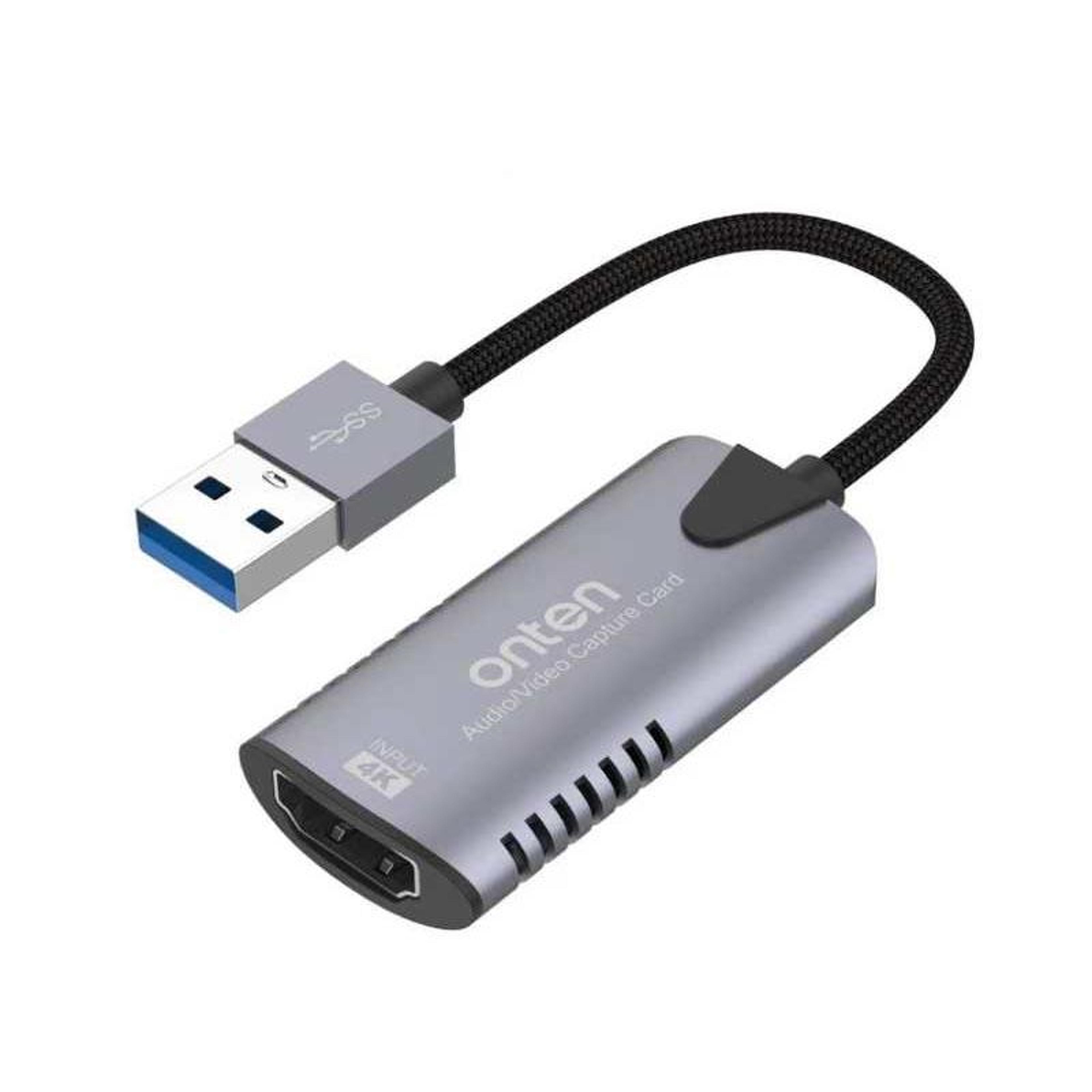 usb 3.0 video capture card, portable hdmi capture adapter for recording & streaming