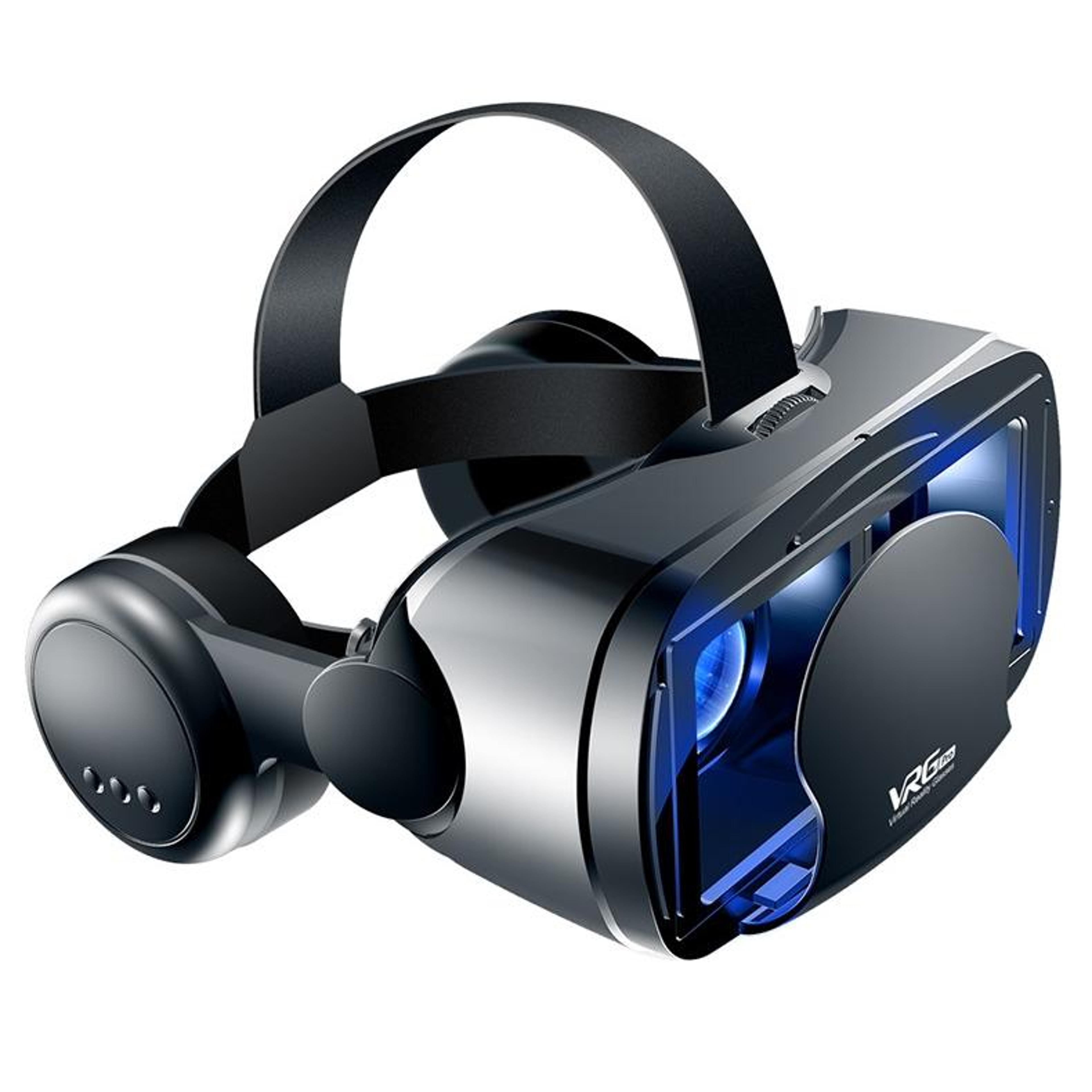 vrg pro 3d vr headset with audio, 120° wide-angle lenses for 5–7 inch smartphones