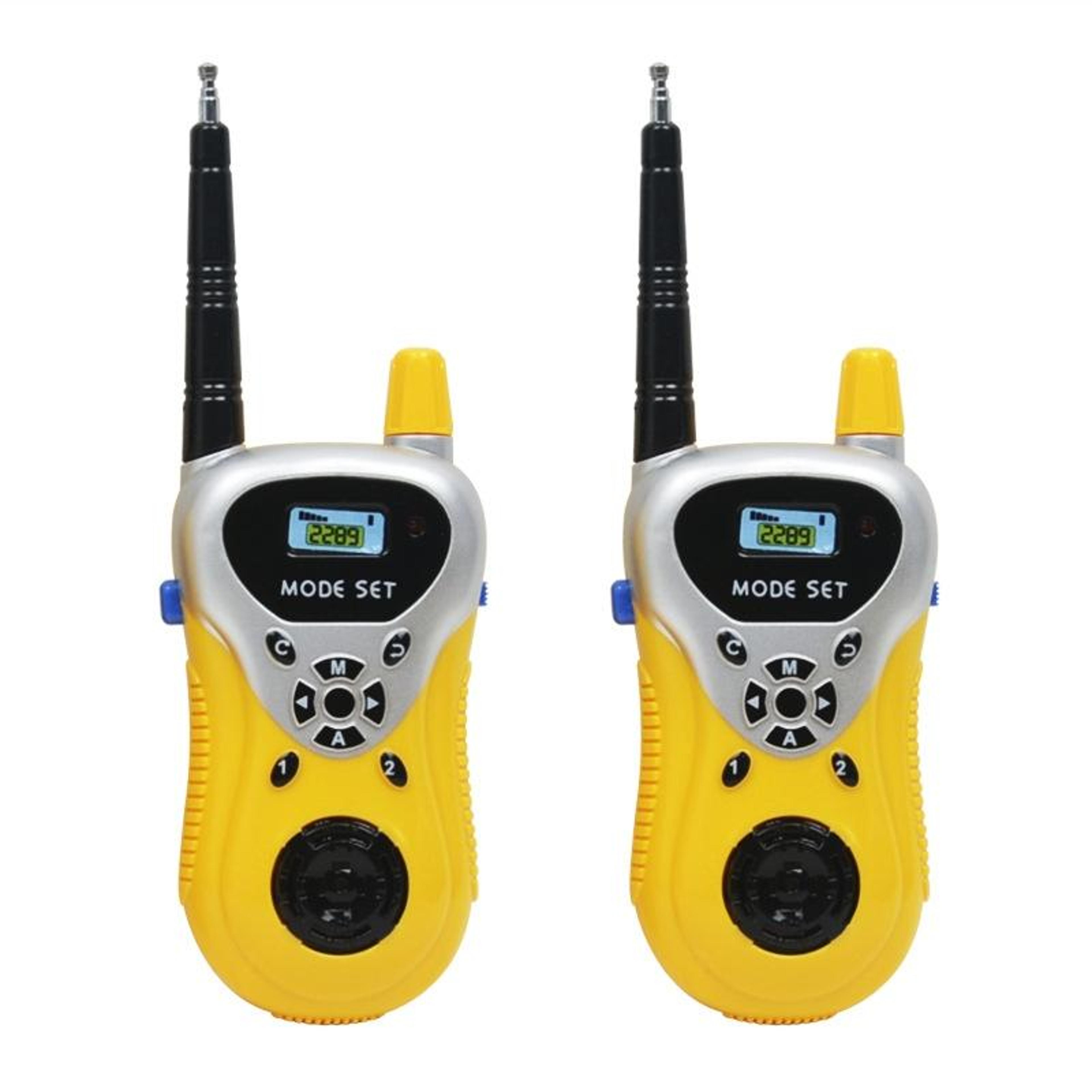 kids walkie talkies 2-pack with 50m range and belt clips for outdoor adventure play