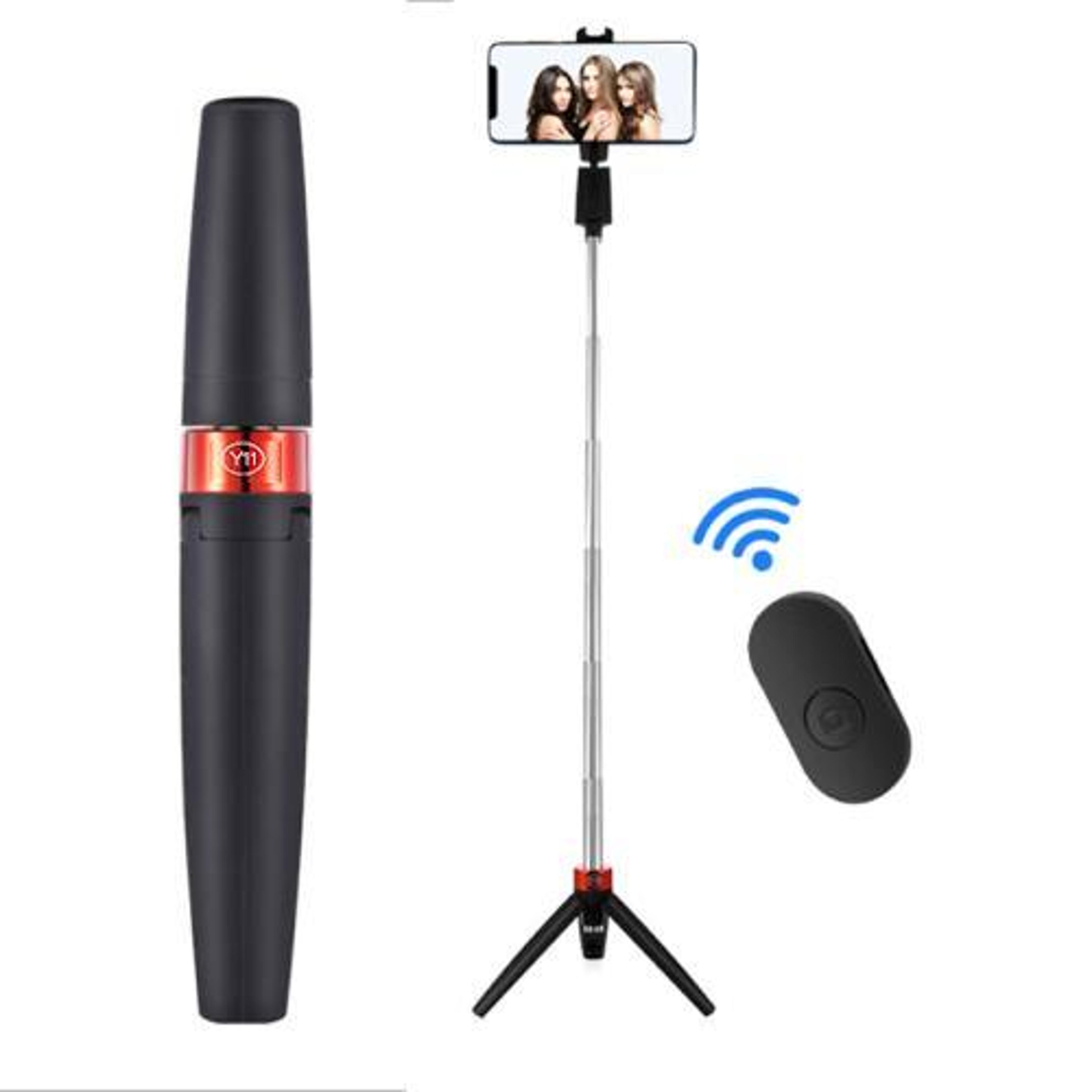 bluetooth selfie stick tripod with wireless remote