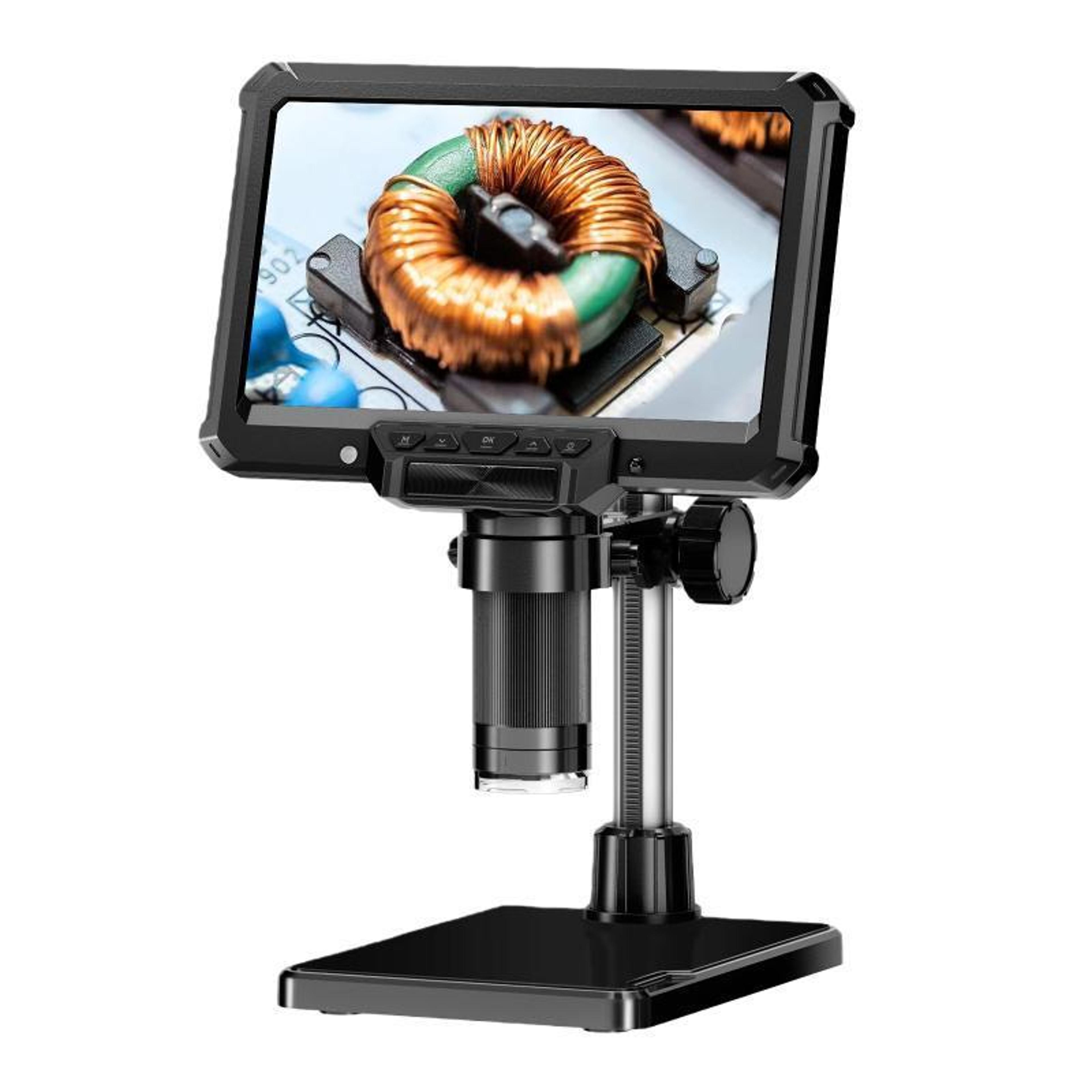 7-inch digital microscope with 50–1000x magnification for pcb inspection