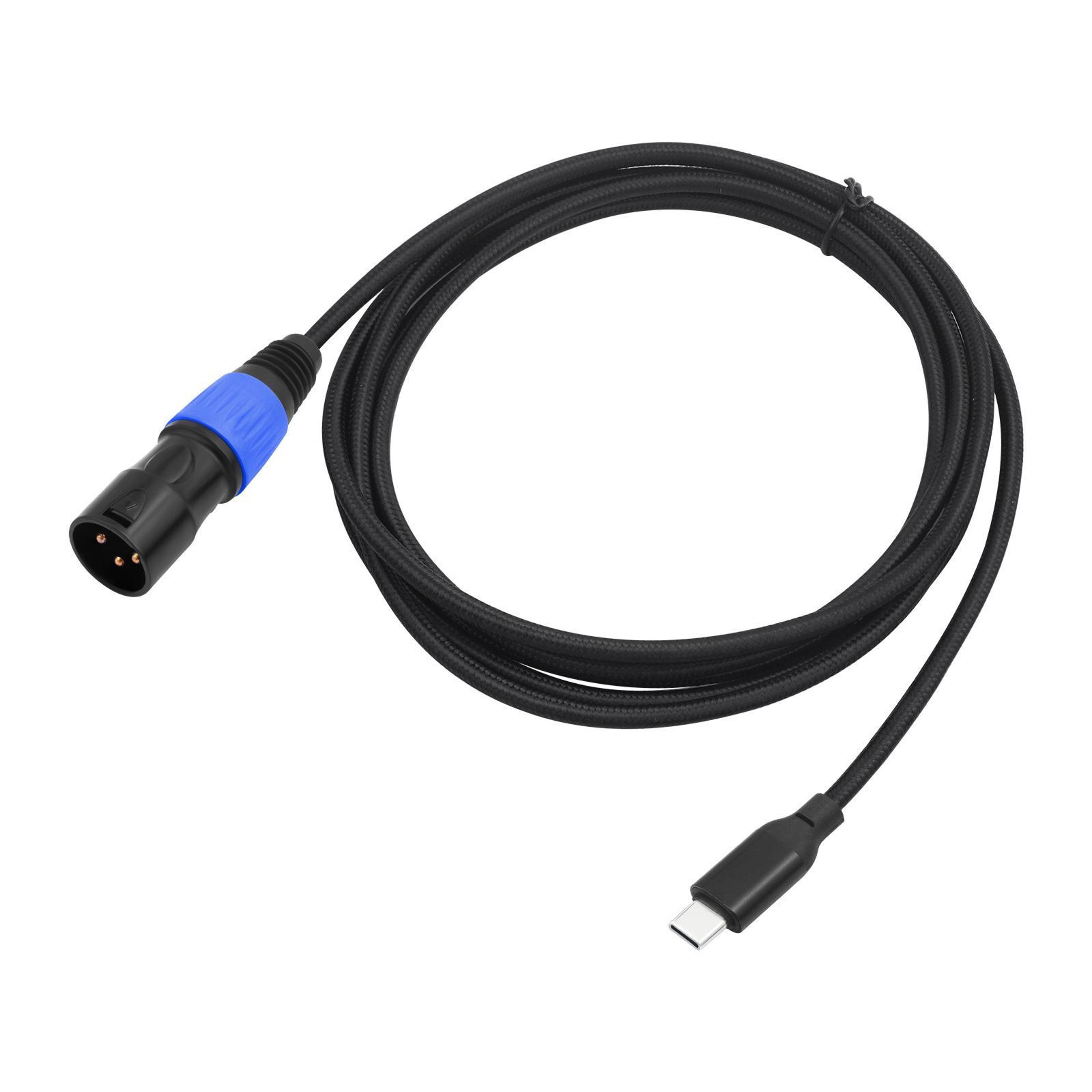 usb c to xlr cable with 24bit 96khz dac for speakers and amplifiers