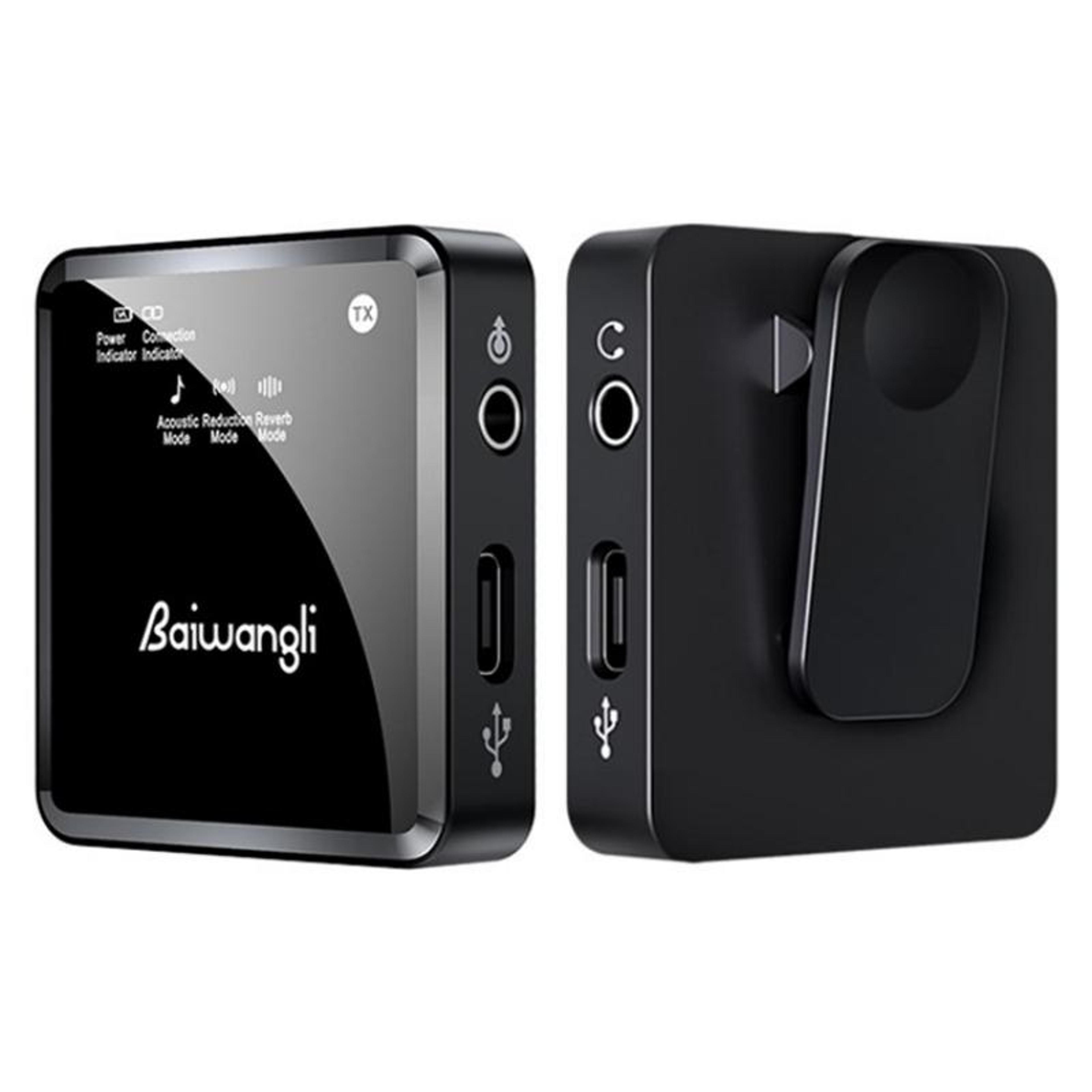 wireless lavalier microphone for iphone with noise reduction