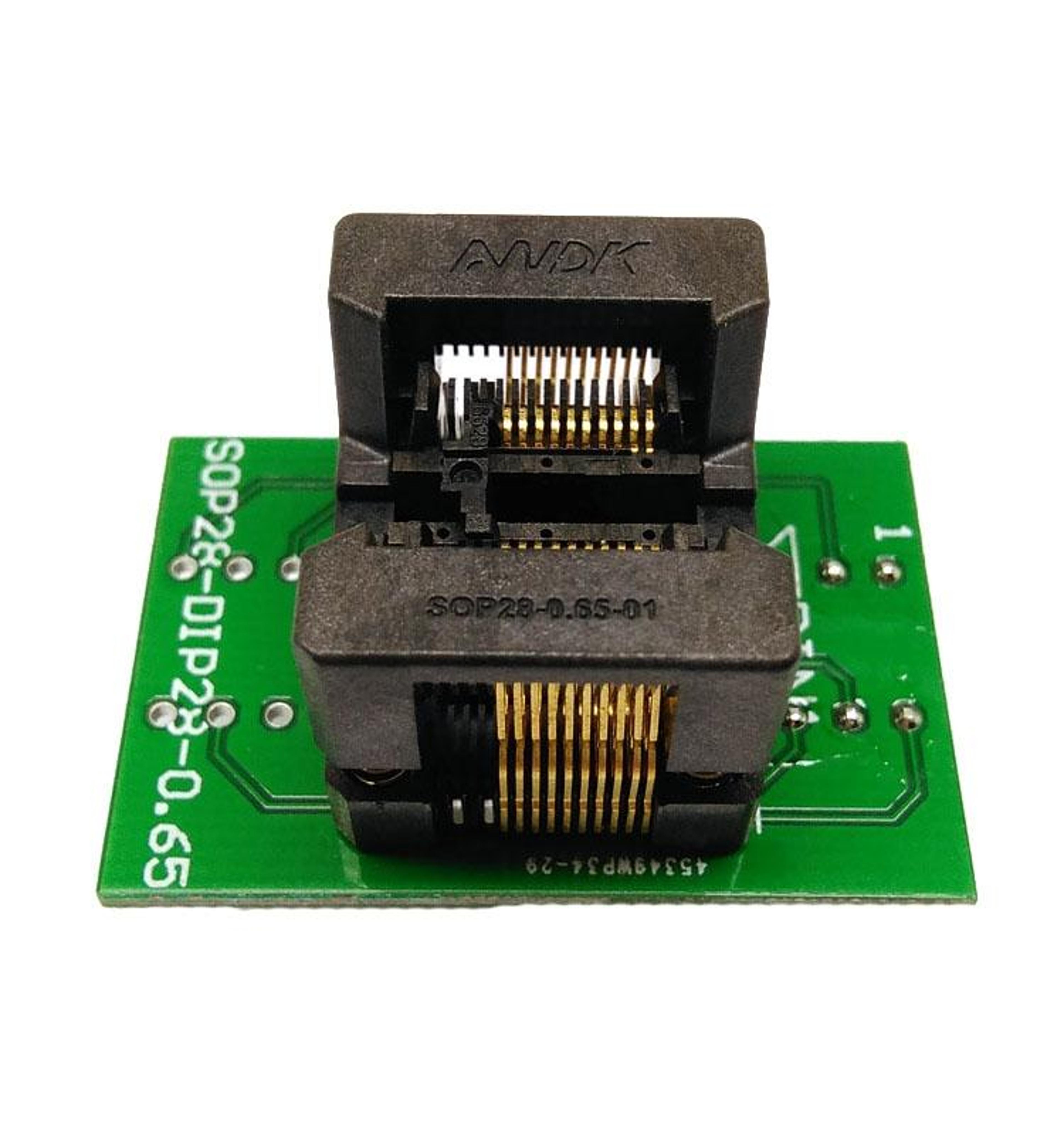 ic test socket 0.65mm gold-plated programming adapter