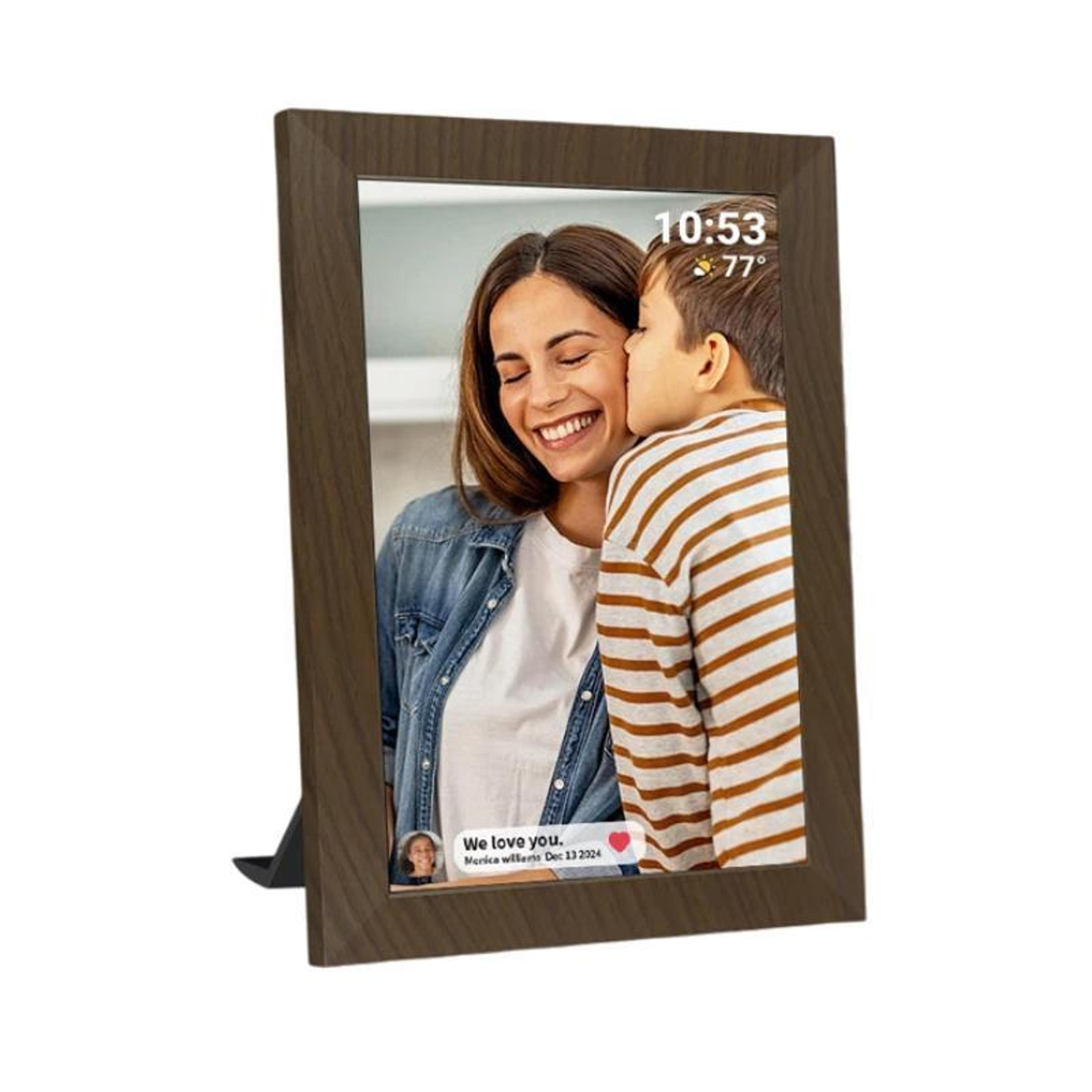 10.1 inch wifi digital photo frame with 32gb memory, ips touchscreen and auto rotate