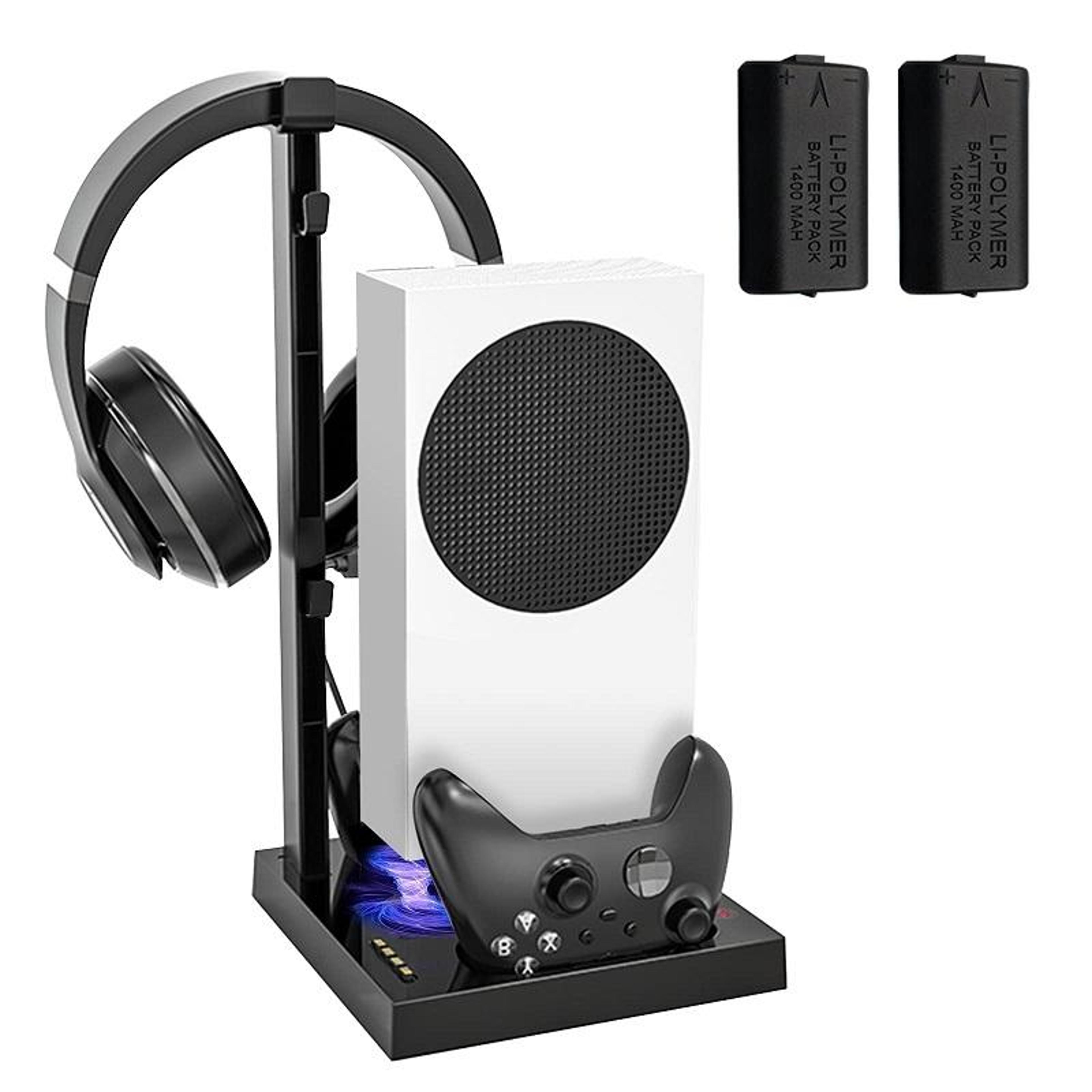 xbox series s cooling stand with dual controller charger and cooling fans