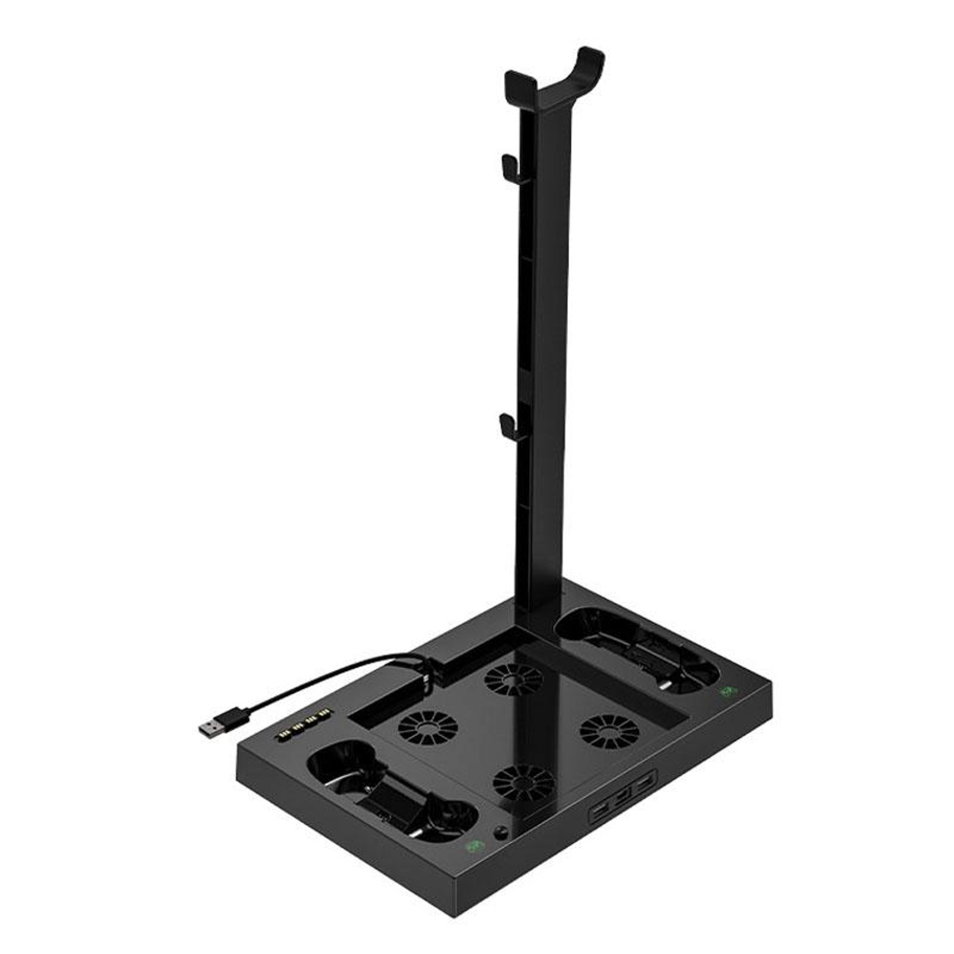 xbox series x cooling stand with dual controller charging station